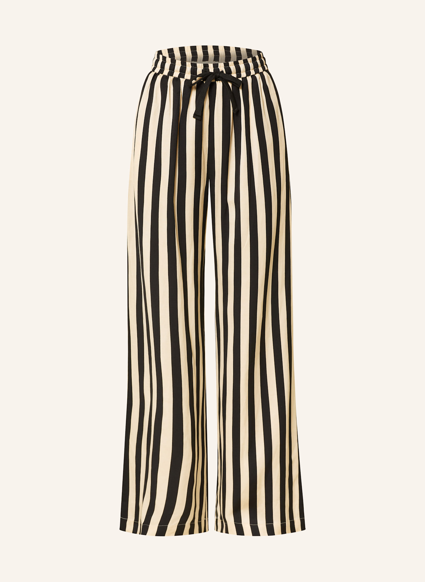 SUNCOO Marlenehose JERRY: SCHWARZ / CREME