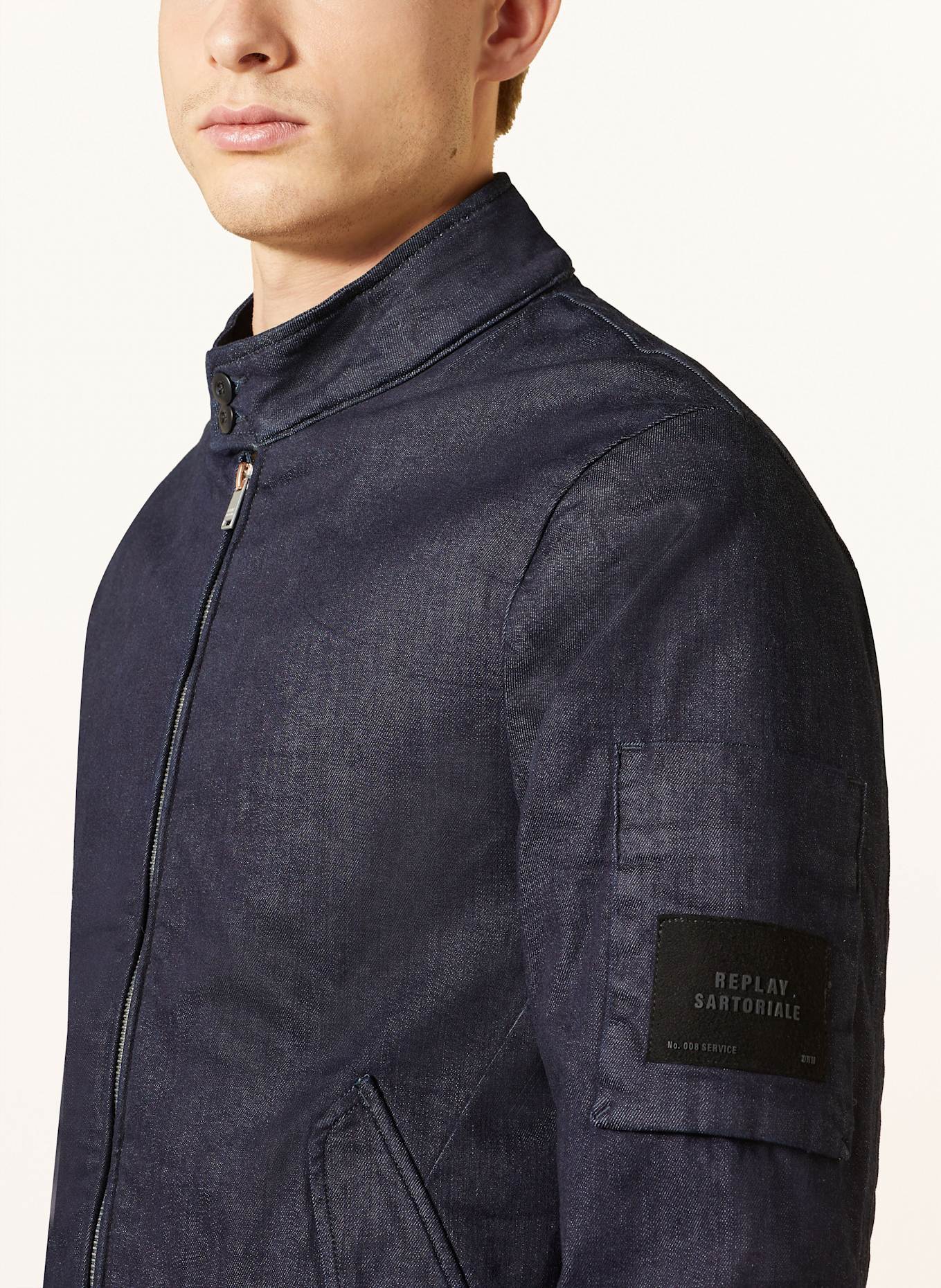 REPLAY Denim jacket in 007 dark blue