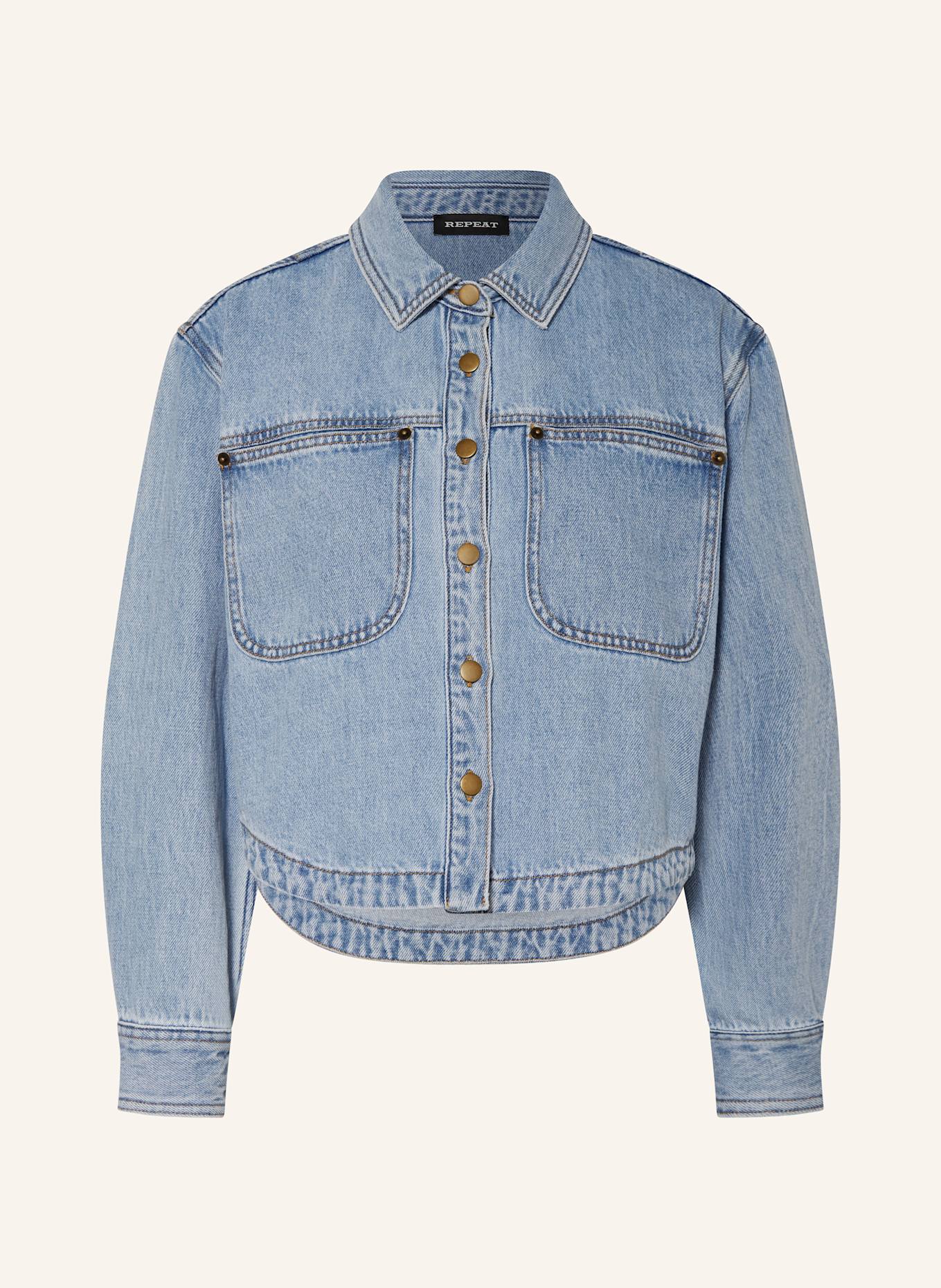 REPEAT Krótka kurtka jeansowa: JASNONIEBIESKI