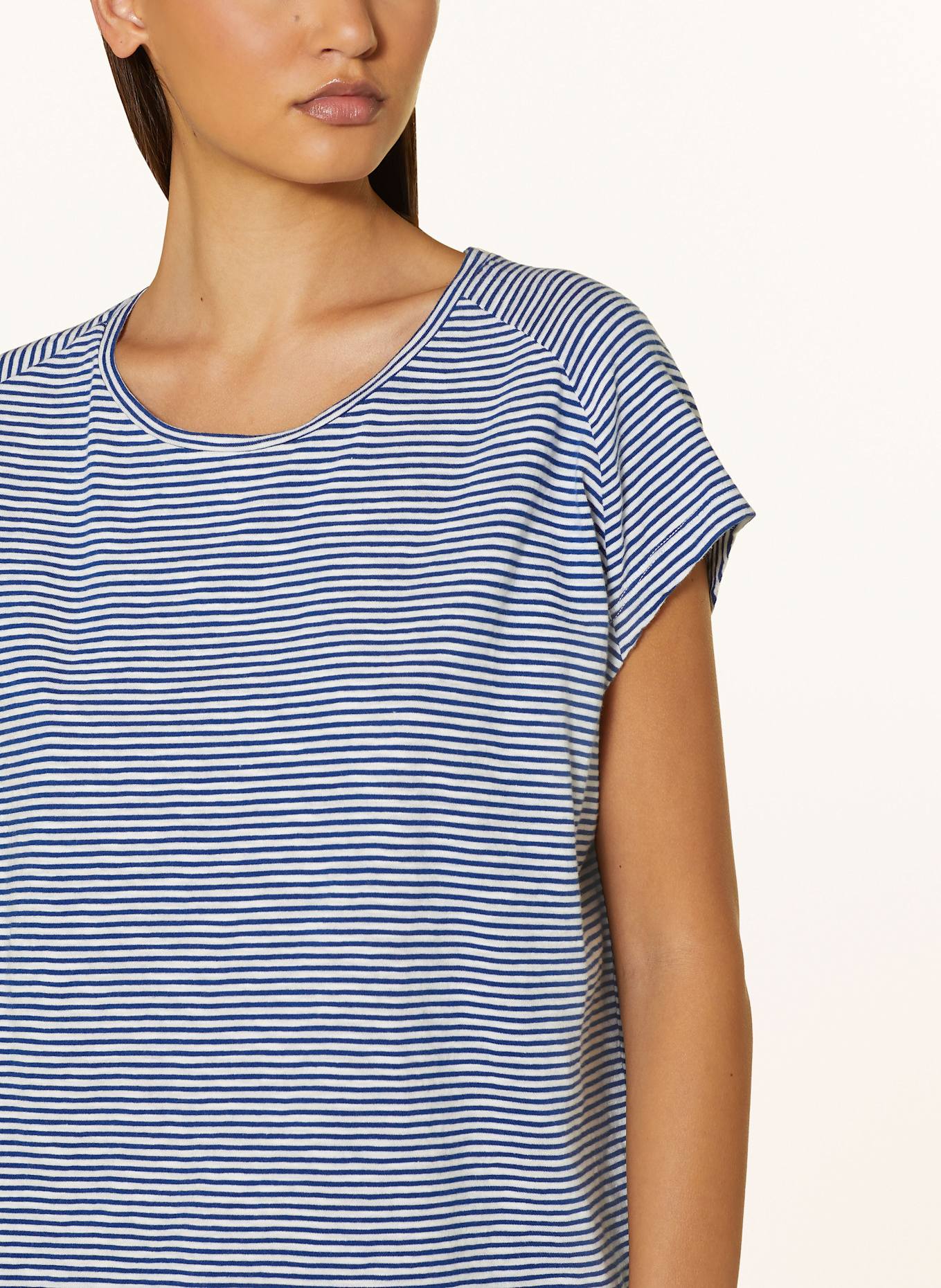 ARMEDANGELS T-Shirt OFELIAA: DUNKELBLAU / WEISS