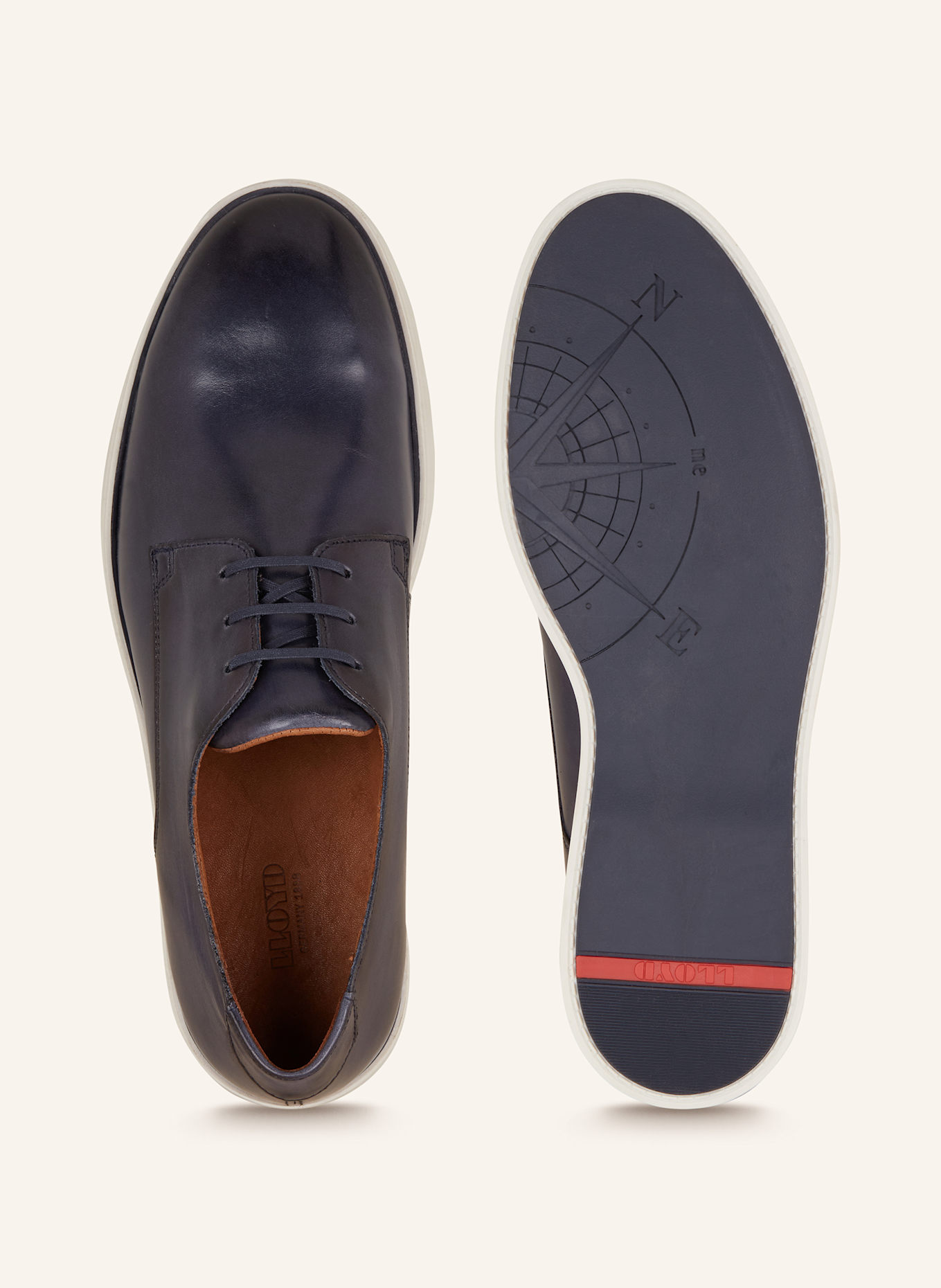 LLOYD Buty sznurowane HILLARY: GRANATOWY