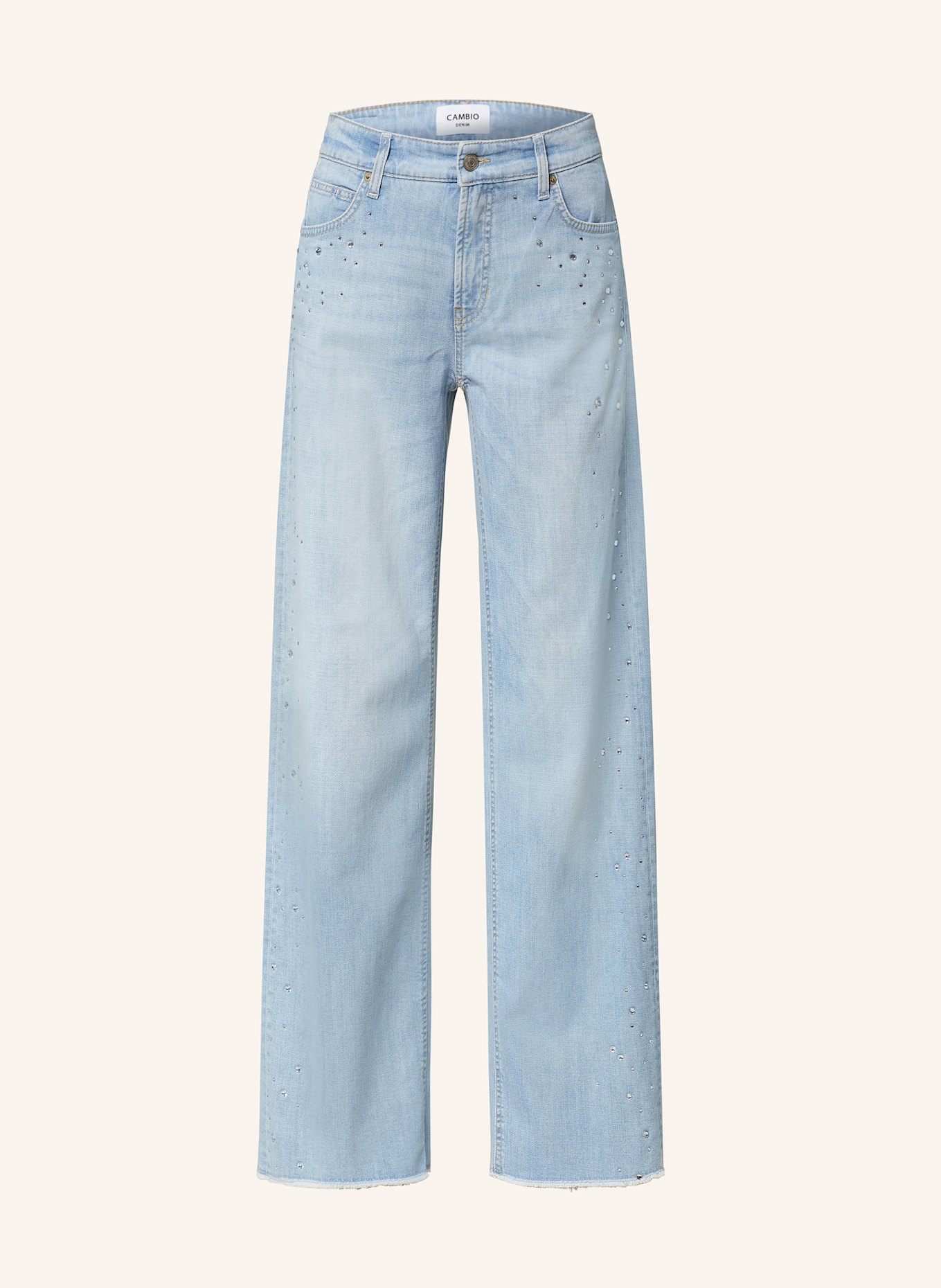 CAMBIO Jeansy wide leg AIMEE z ozdobnymi kamykami: 5231 Nasze Domy Towarowe w Niemczech