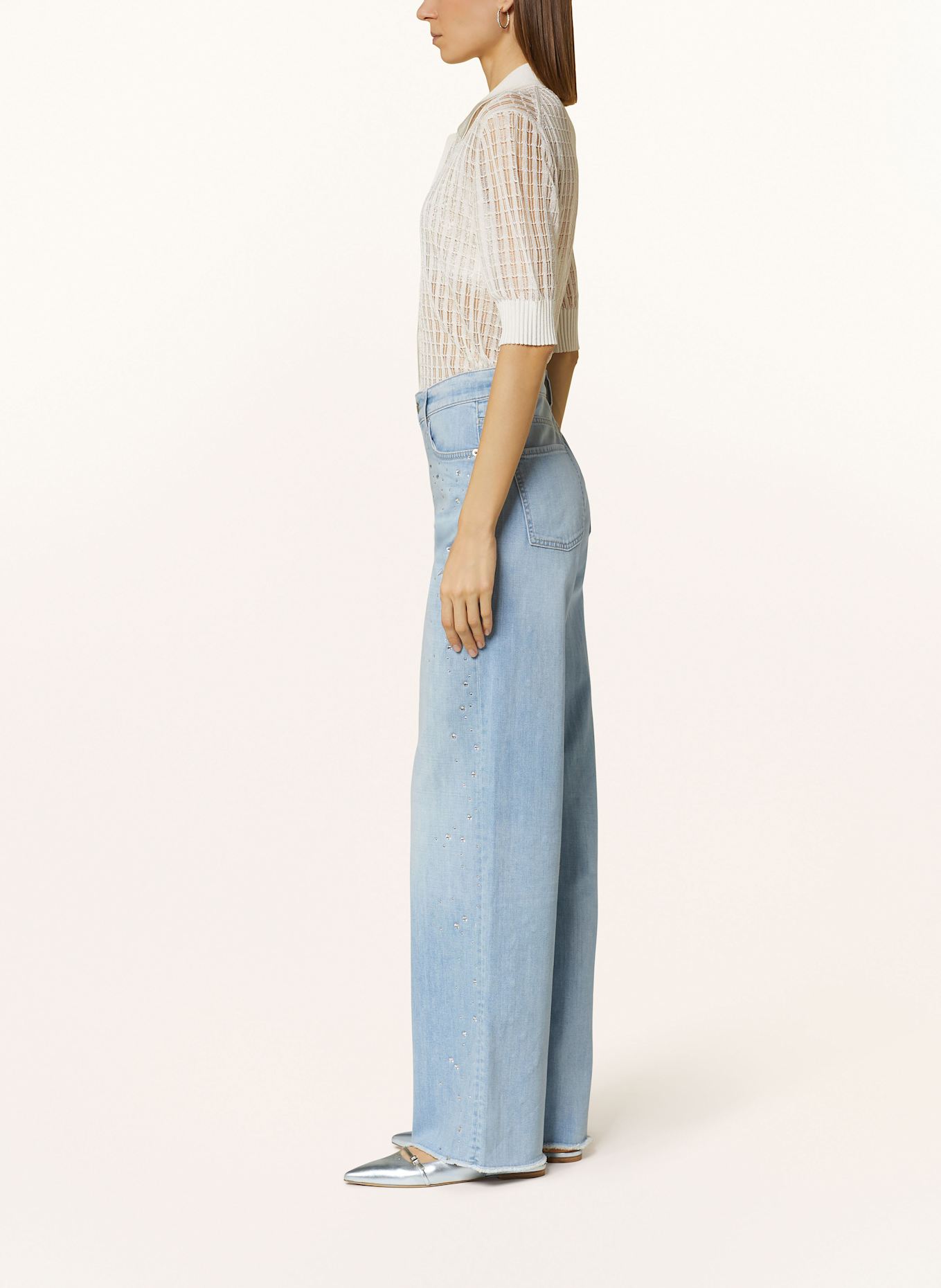 CAMBIO Jeansy wide leg AIMEE z ozdobnymi kamykami: 5231 Nasze Domy Towarowe w Niemczech