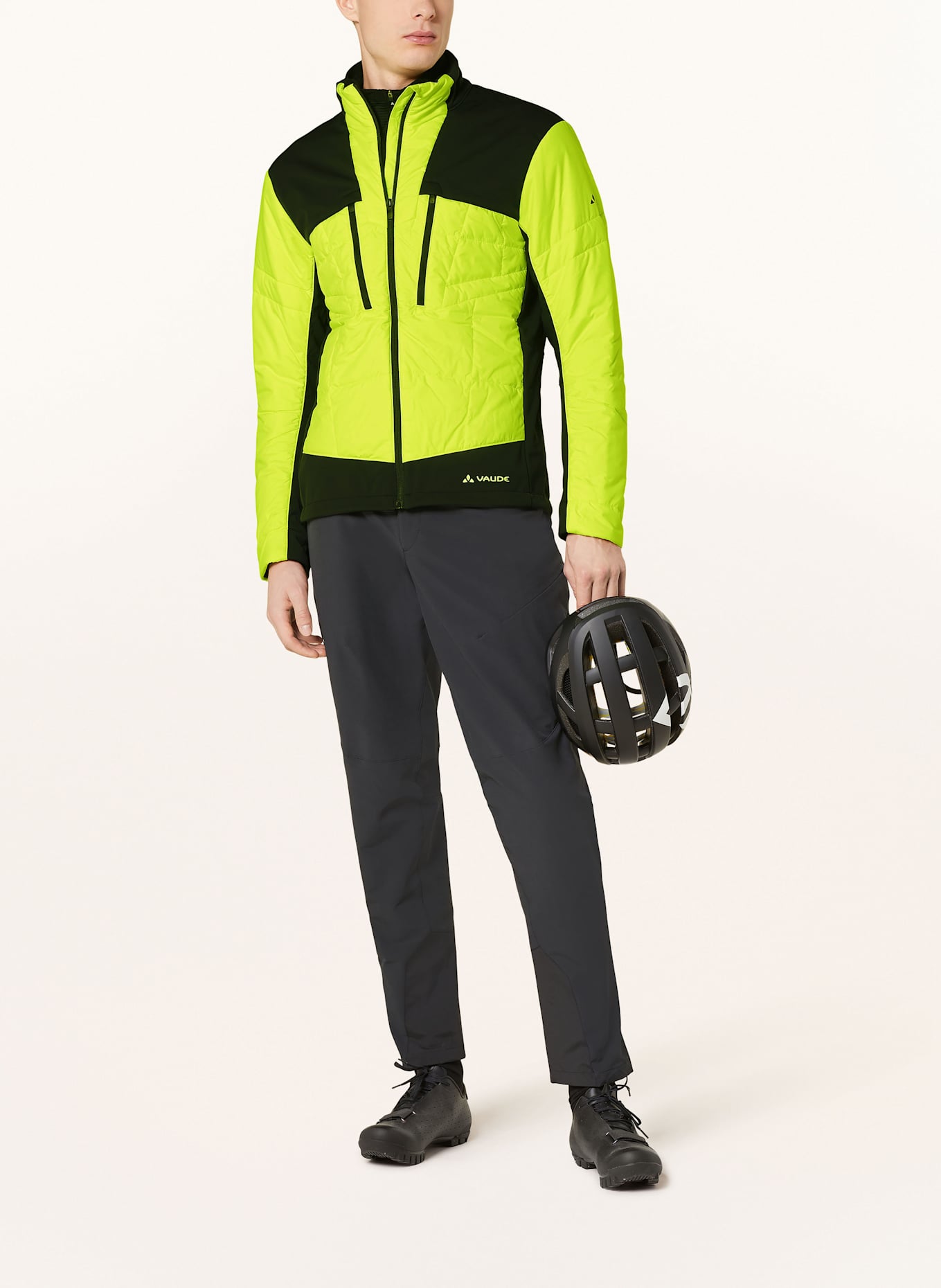 VAUDE Radjacke MINAKI IV: SCHWARZ / NEONGELB