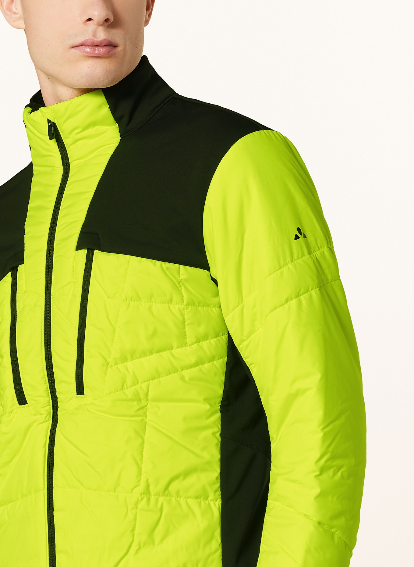 VAUDE Radjacke MINAKI IV: SCHWARZ / NEONGELB