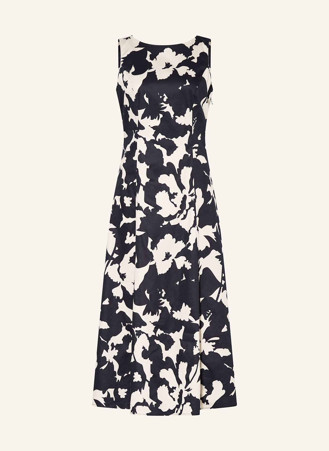 comma Kleid: DUNKELBLAU/ WEISS