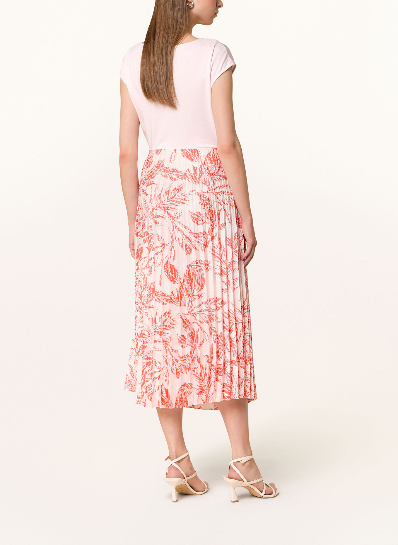 comma Blusenshirt im Materialmix: HELLLILA/ PINK