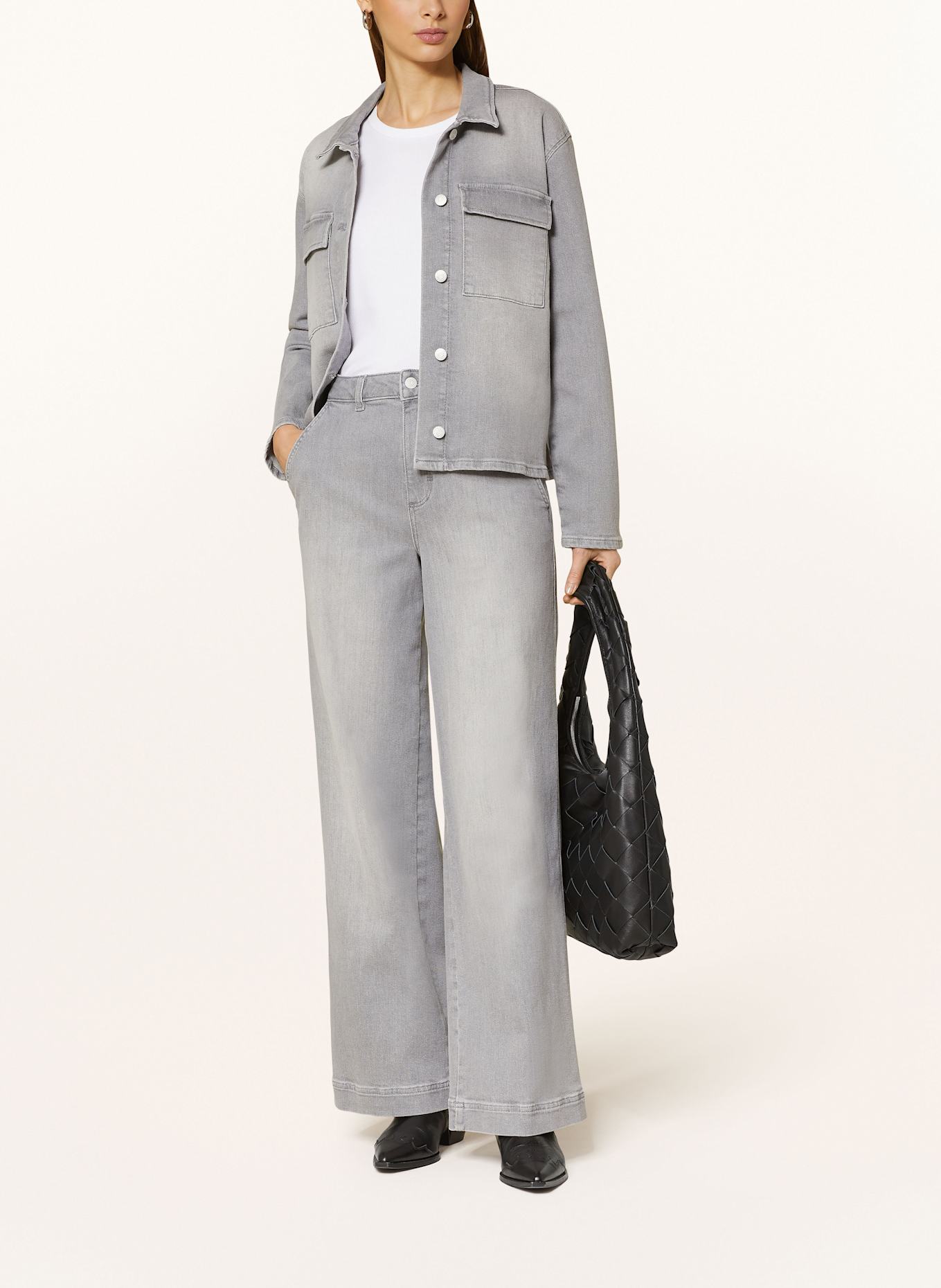 comma casual identity Jeansy: 92Z4 GREY/BLACK