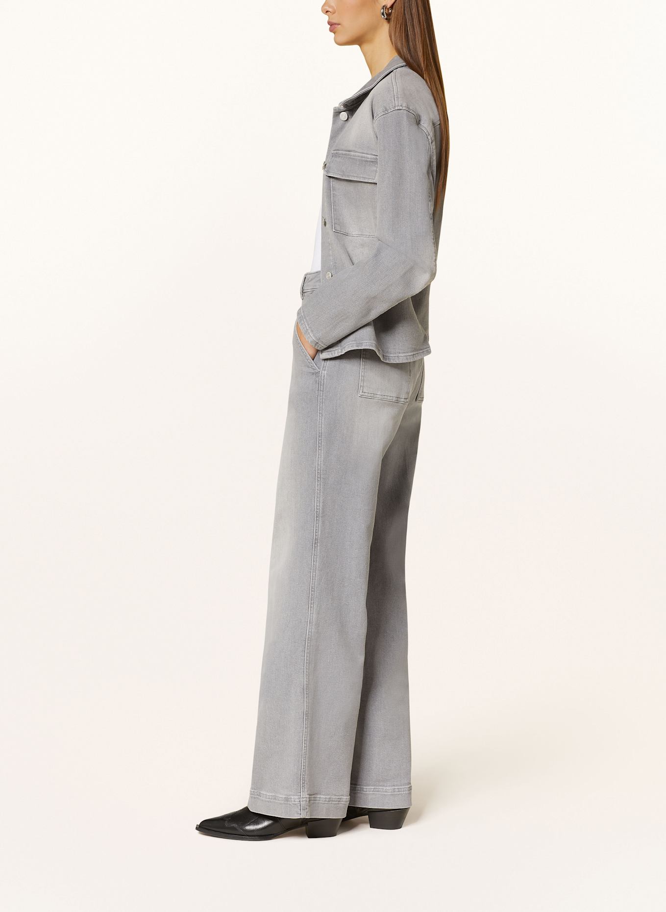comma casual identity Jeansy: 92Z4 GREY/BLACK