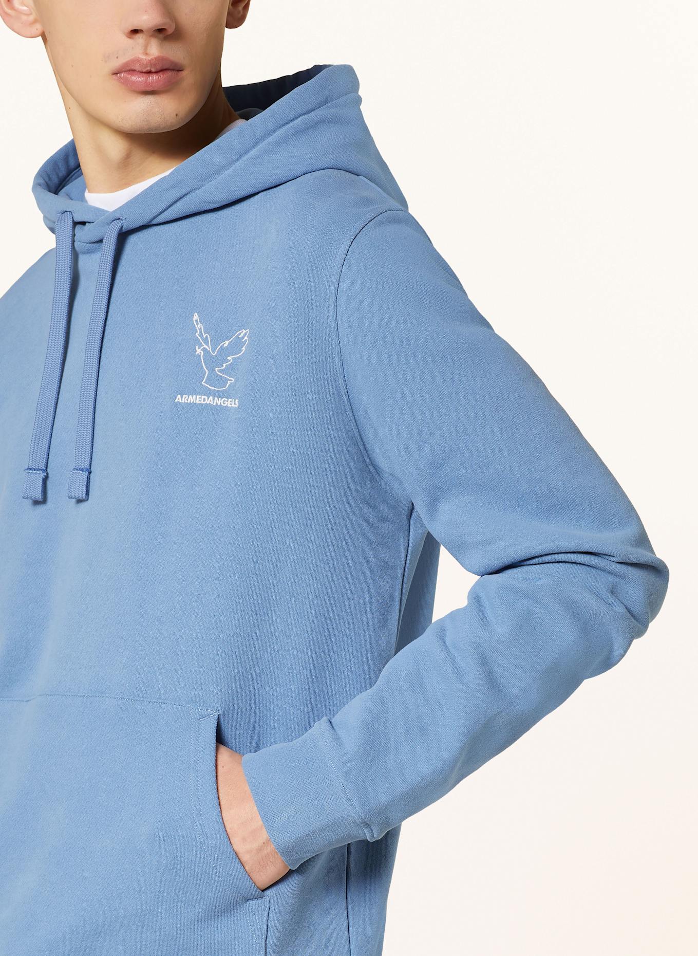 ARMEDANGELS Hoodie PAARLO: BLAU