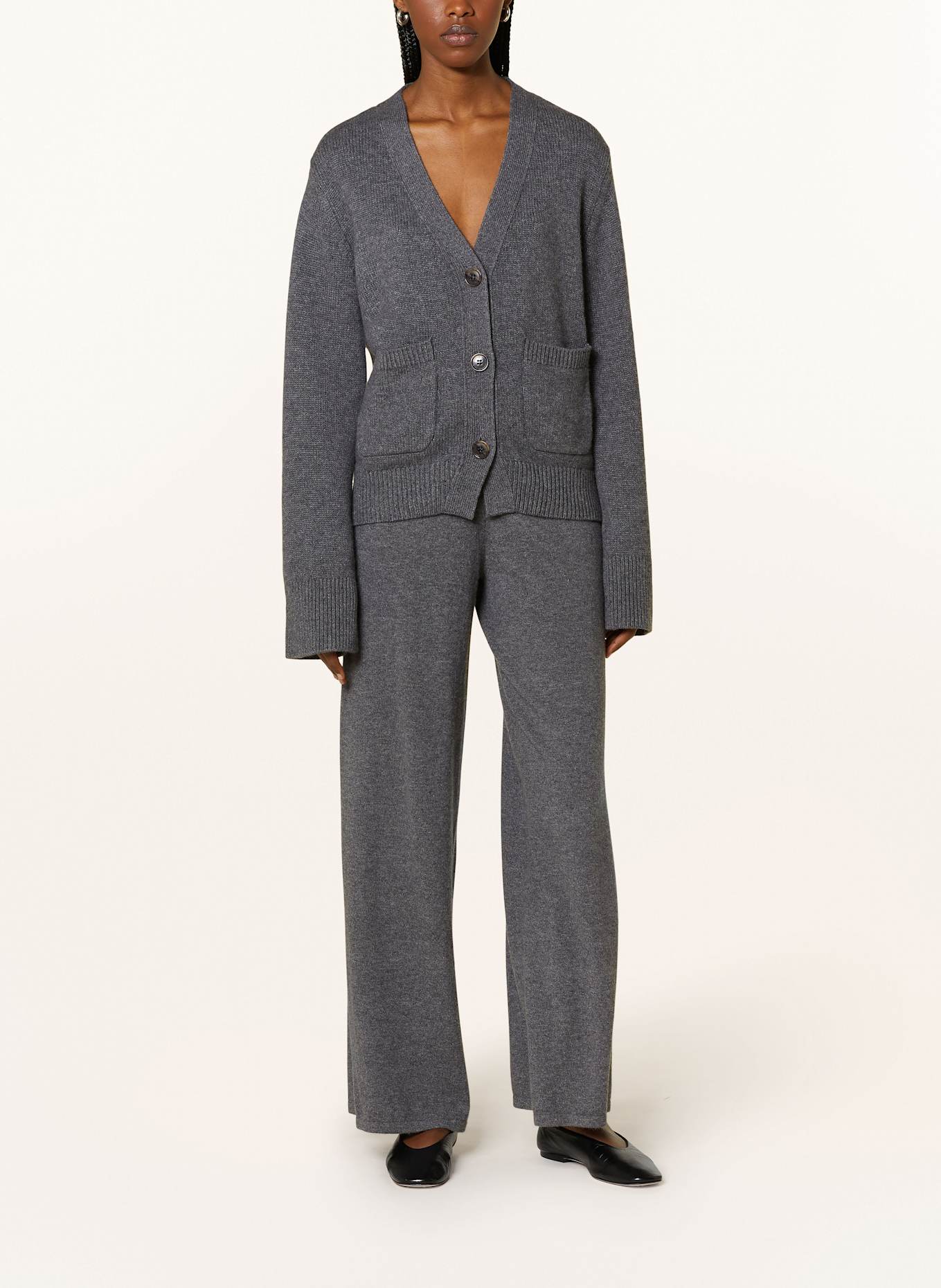 LISA YANG Cardigan DANNI made of cashmere: GRAY