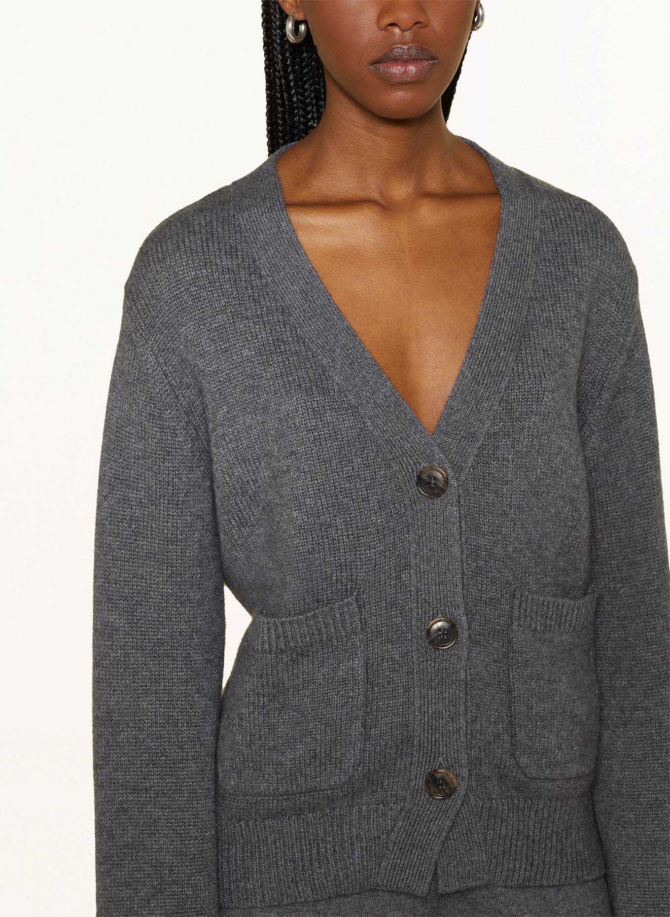 LISA YANG Cardigan DANNI made of cashmere: GRAY