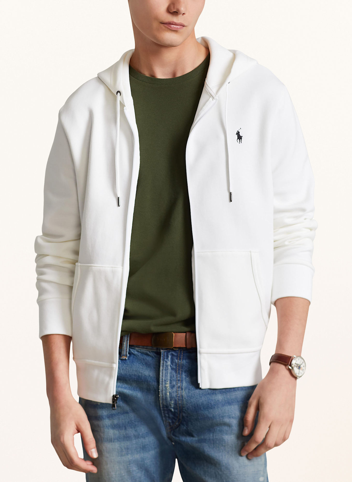 polo matthews rayé berlingot Bluza rozpinana: BIAŁY