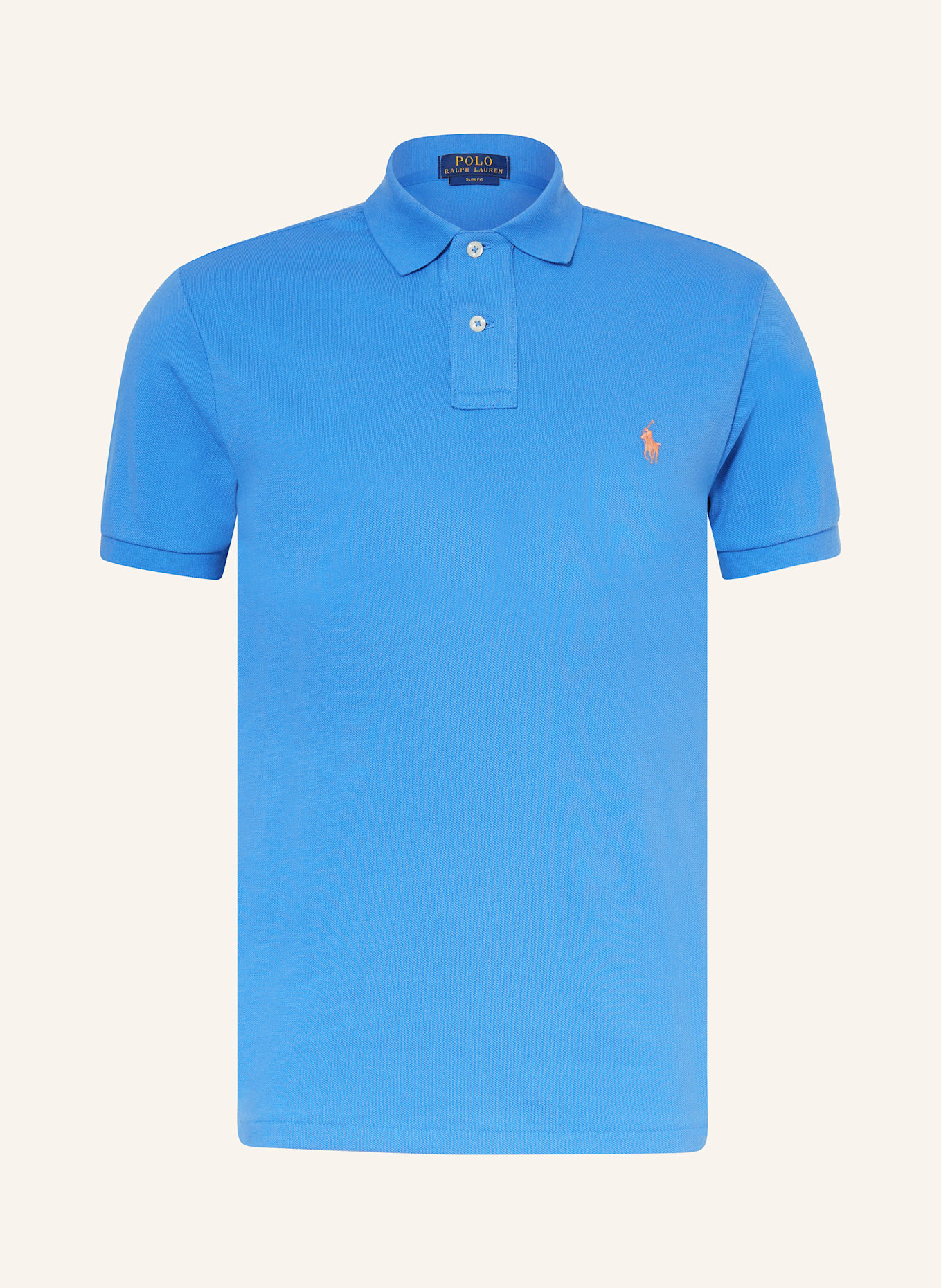 POLO RALPH LAUREN Koszulka polo z piki slim fit: NIEBIESKI
