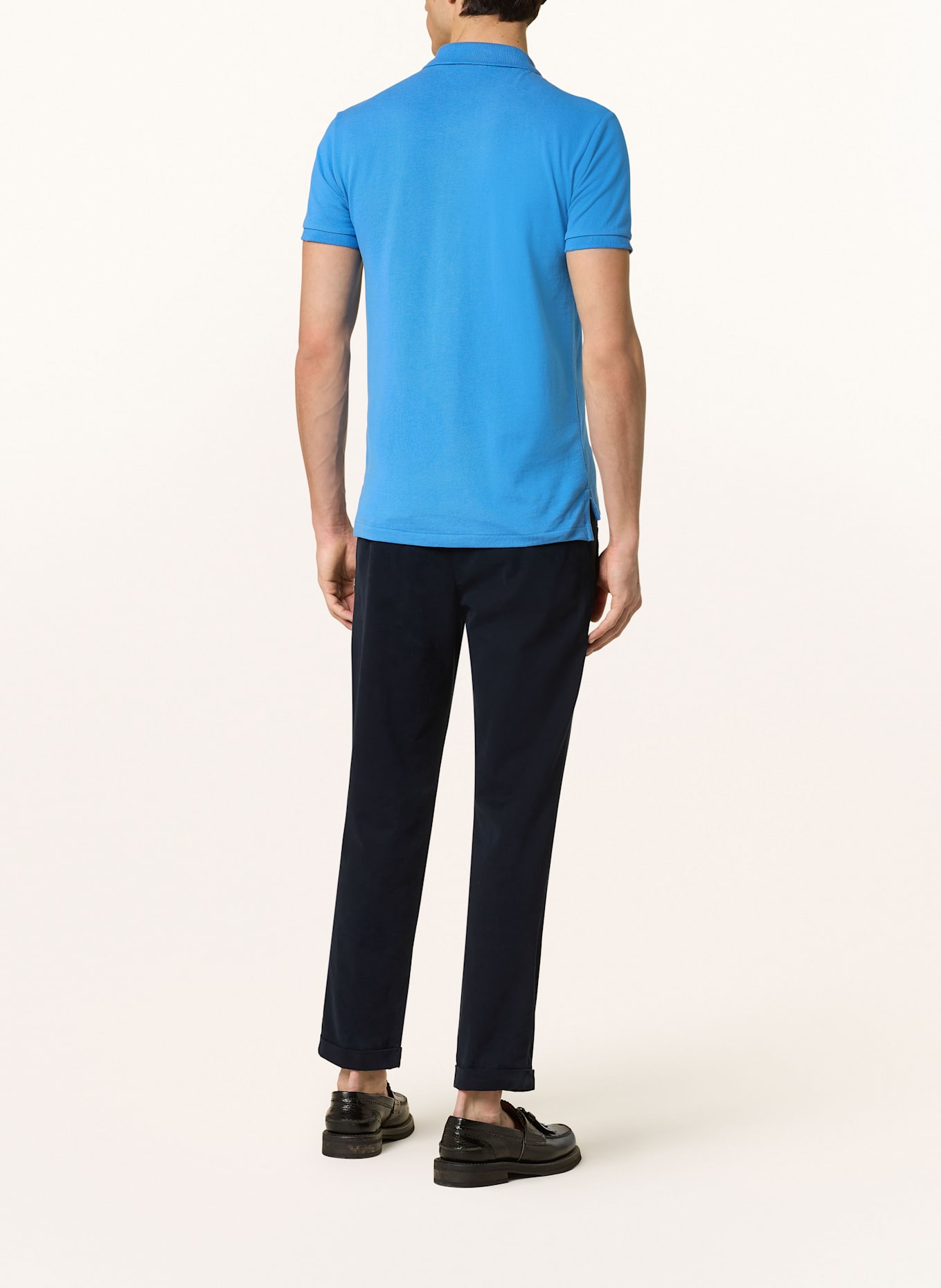 POLO RALPH LAUREN Koszulka polo z piki slim fit: NIEBIESKI