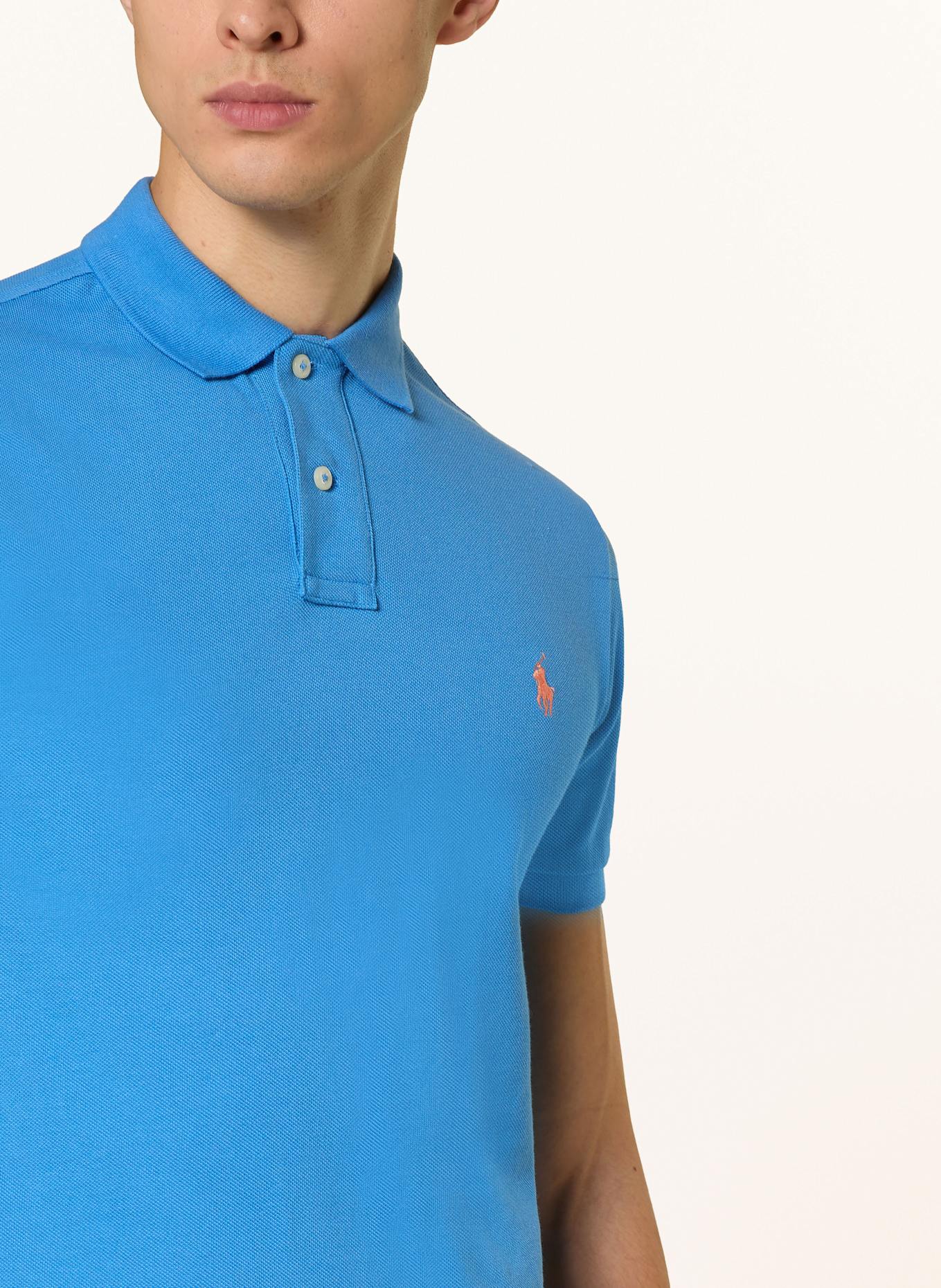 POLO RALPH LAUREN Koszulka polo z piki slim fit: NIEBIESKI