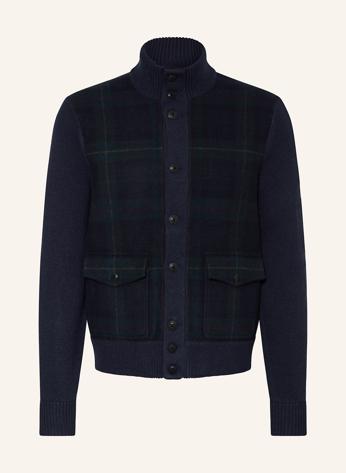 POLO RALPH LAUREN Veste en mélange de matières en bleu foncé