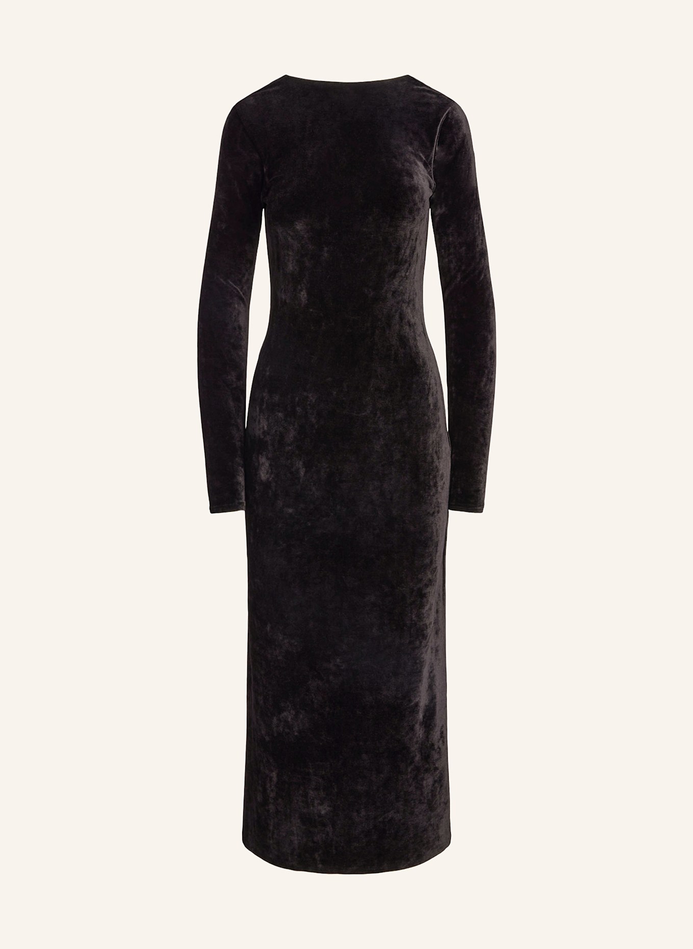 POLO RALPH LAUREN Velvet dress in black