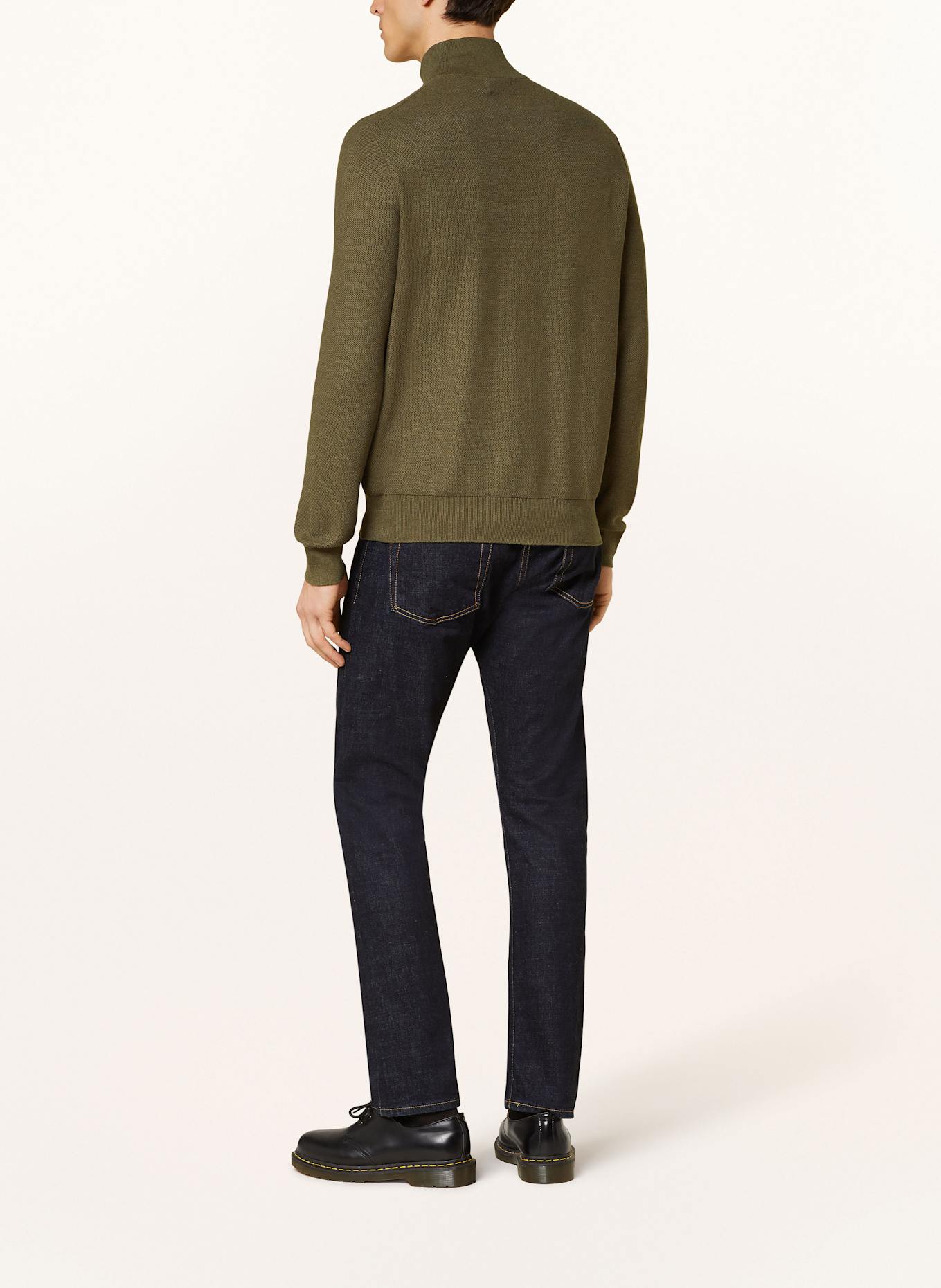 POLO RALPH LAUREN Sweter typu troyer: OLIWKOWY