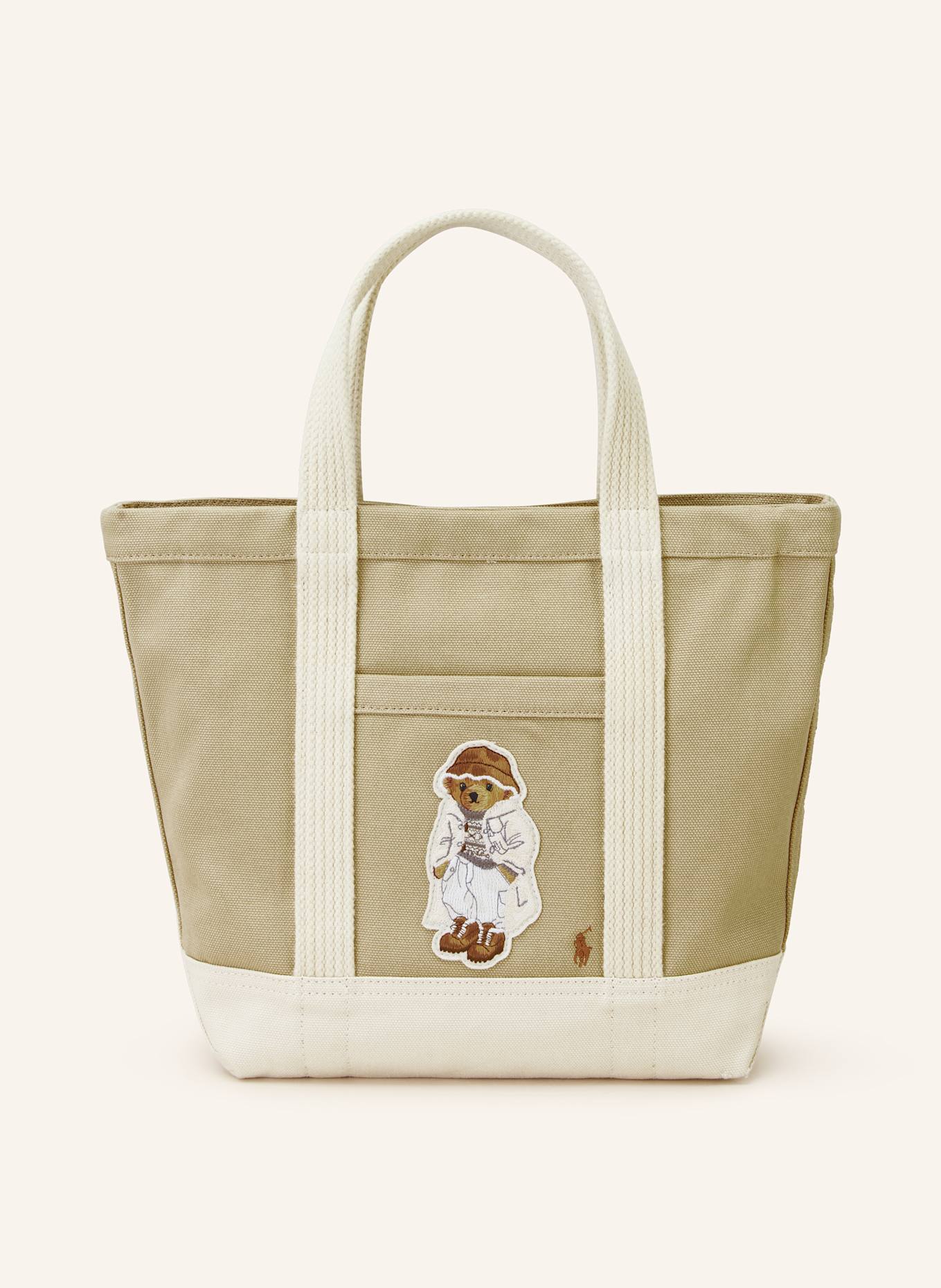 POLO RALPH LAUREN Shopper in ecru light brown