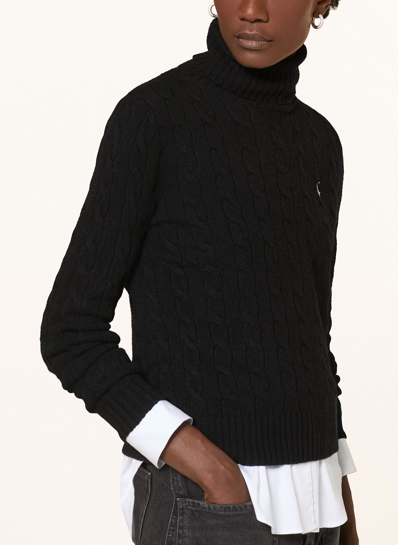 POLO RALPH LAUREN Rollkragenpullover: SCHWARZ