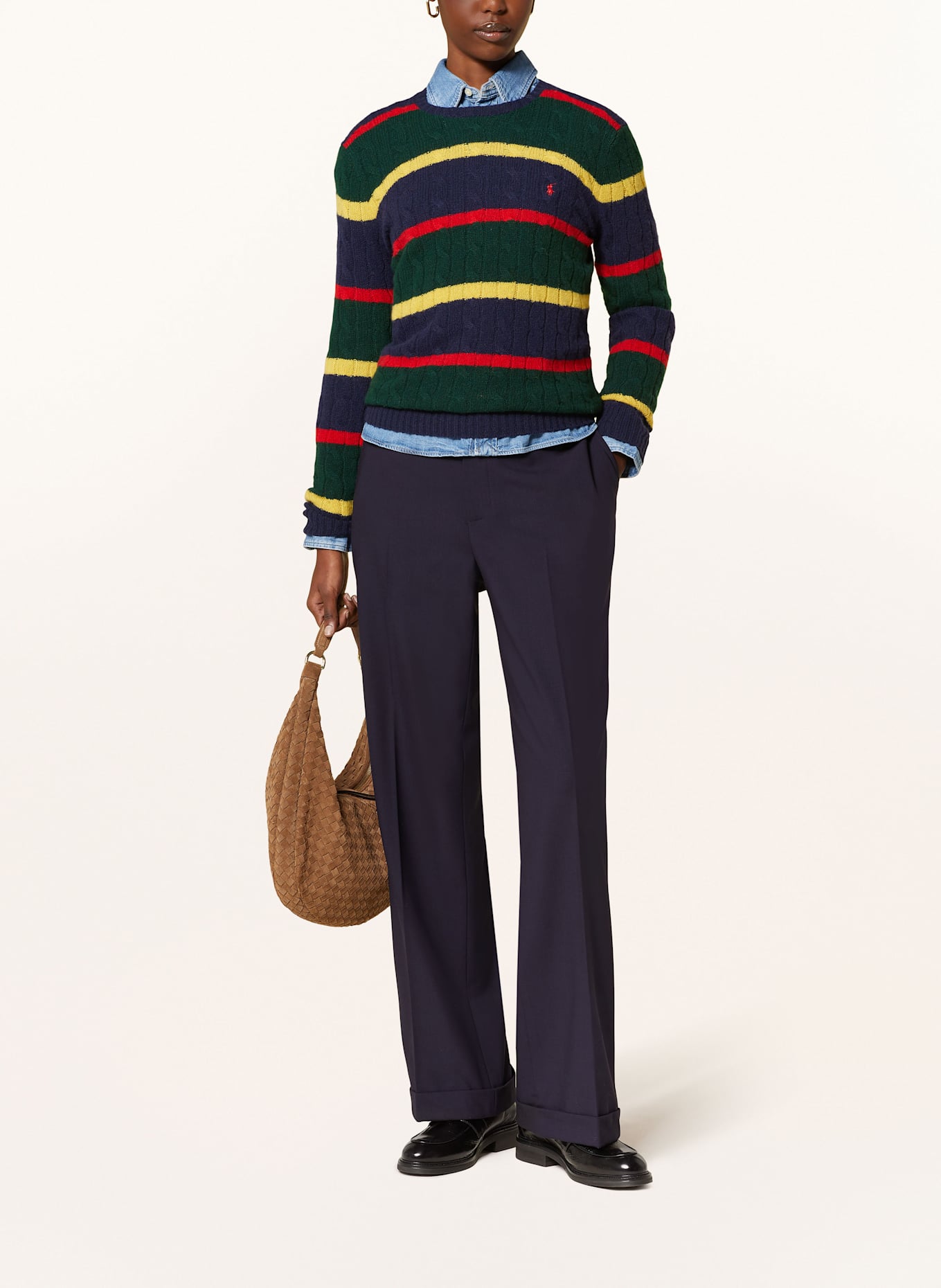 POLO RALPH LAUREN Trousers: DARK BLUE