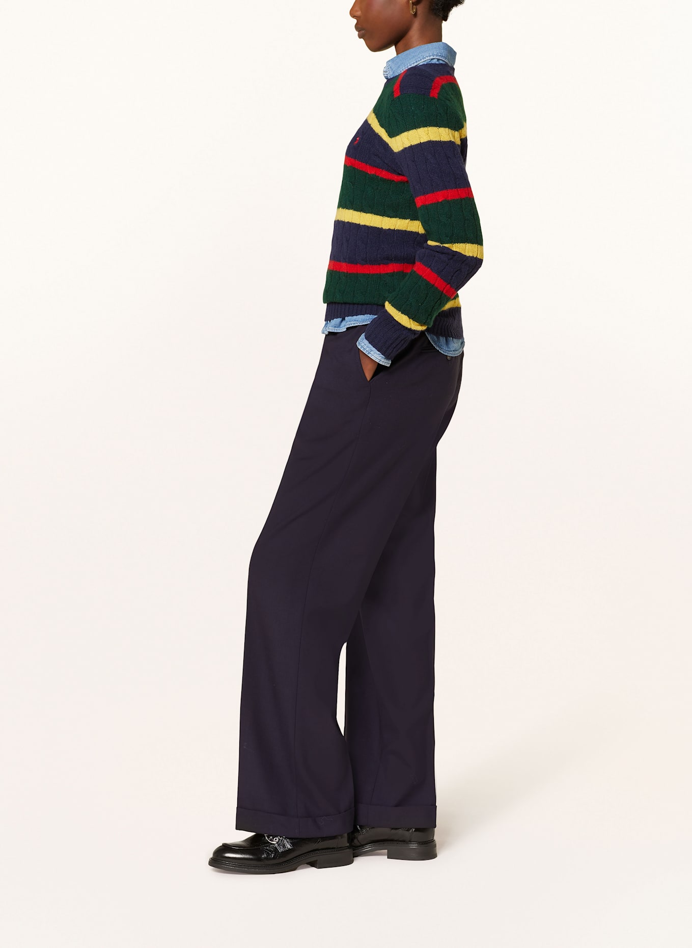 POLO RALPH LAUREN Trousers: DARK BLUE
