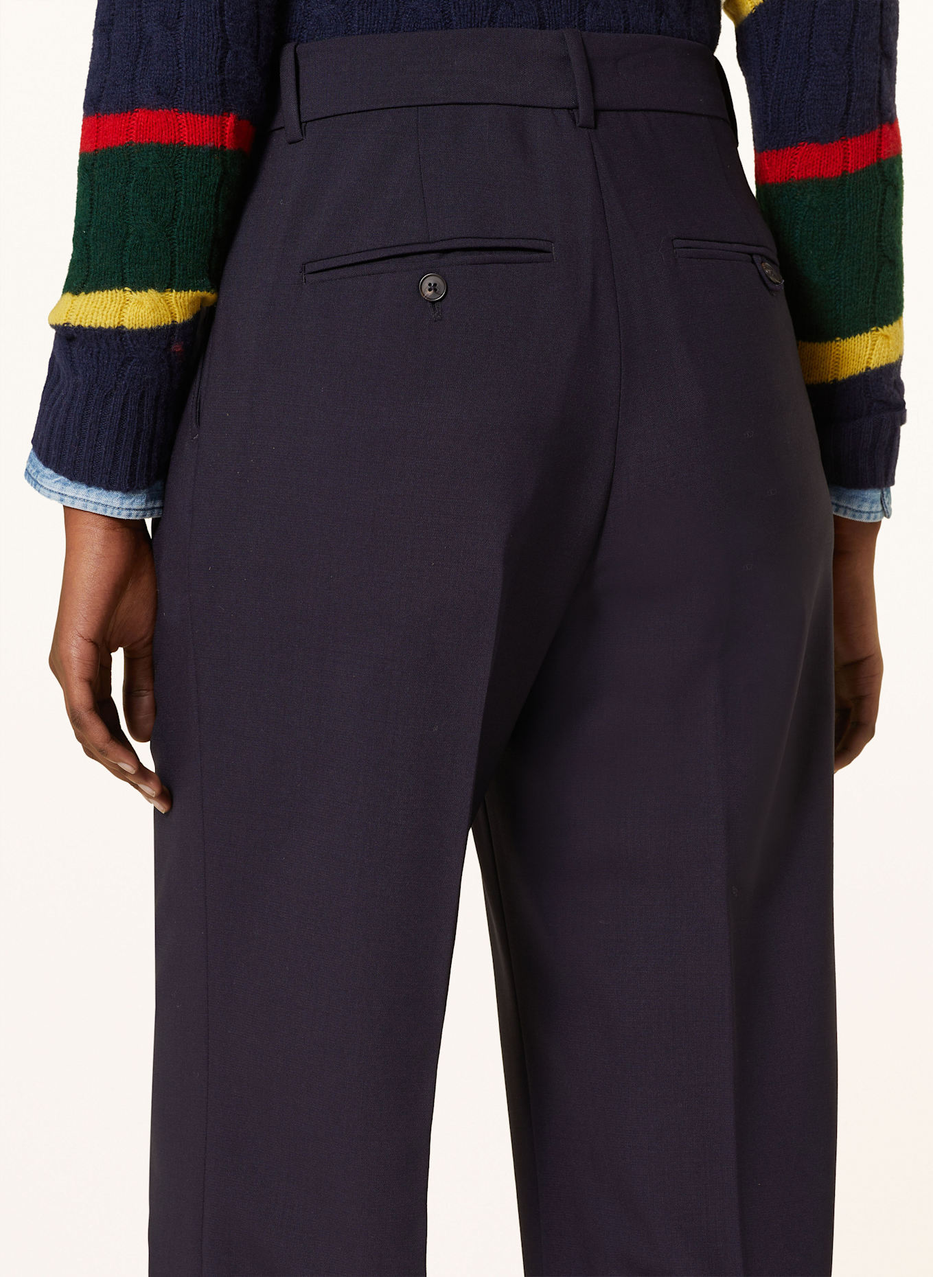 POLO RALPH LAUREN Trousers: DARK BLUE