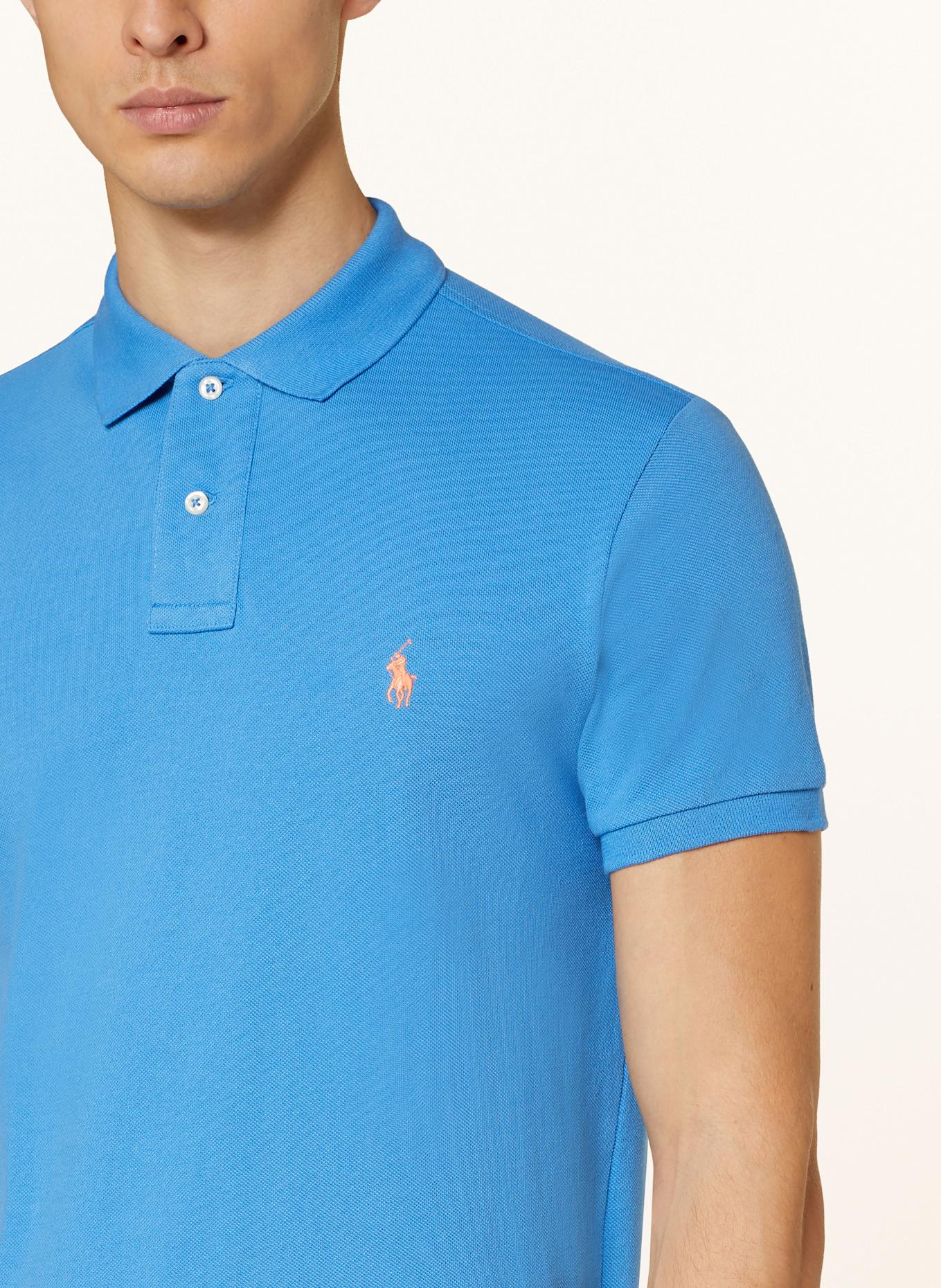 POLO RALPH LAUREN Polokošile z piké Custom Slim Fit: MODRÁ
