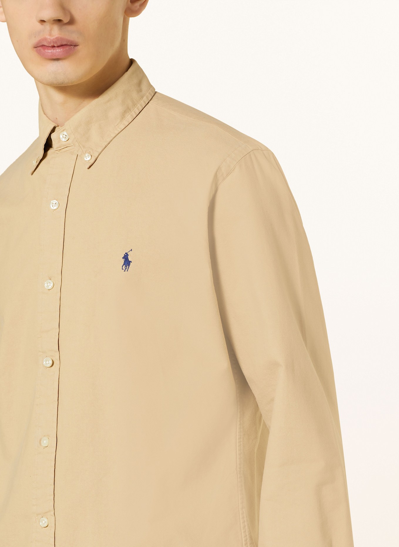 POLO RALPH LAUREN Hemd Custom Fit, Farbe: BEIGE (Bild 4)