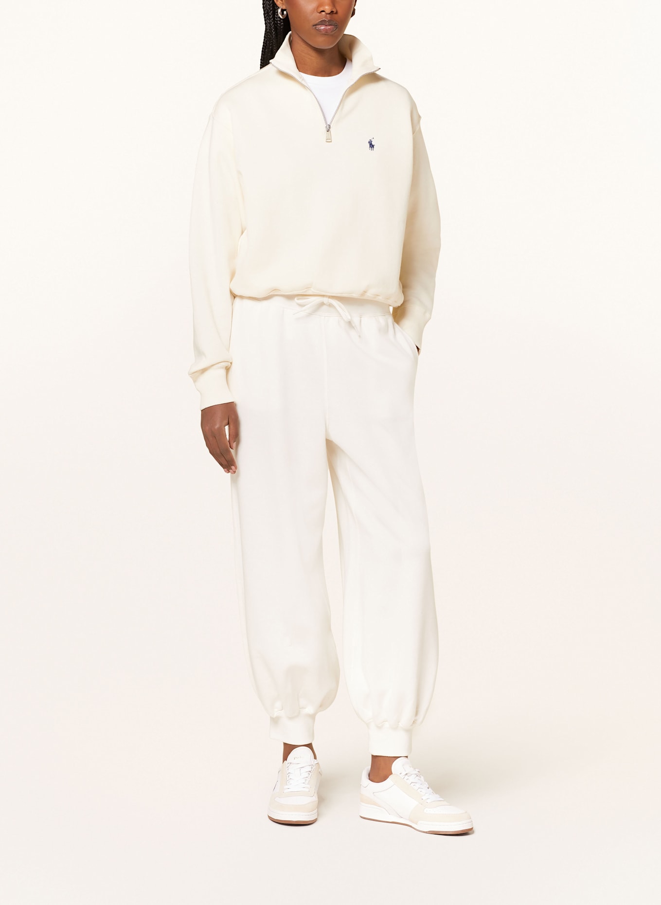 POLO RALPH LAUREN Mazzarelli Ice long-sleeved polo shirt Blau, Color: CREAM (Image 2)