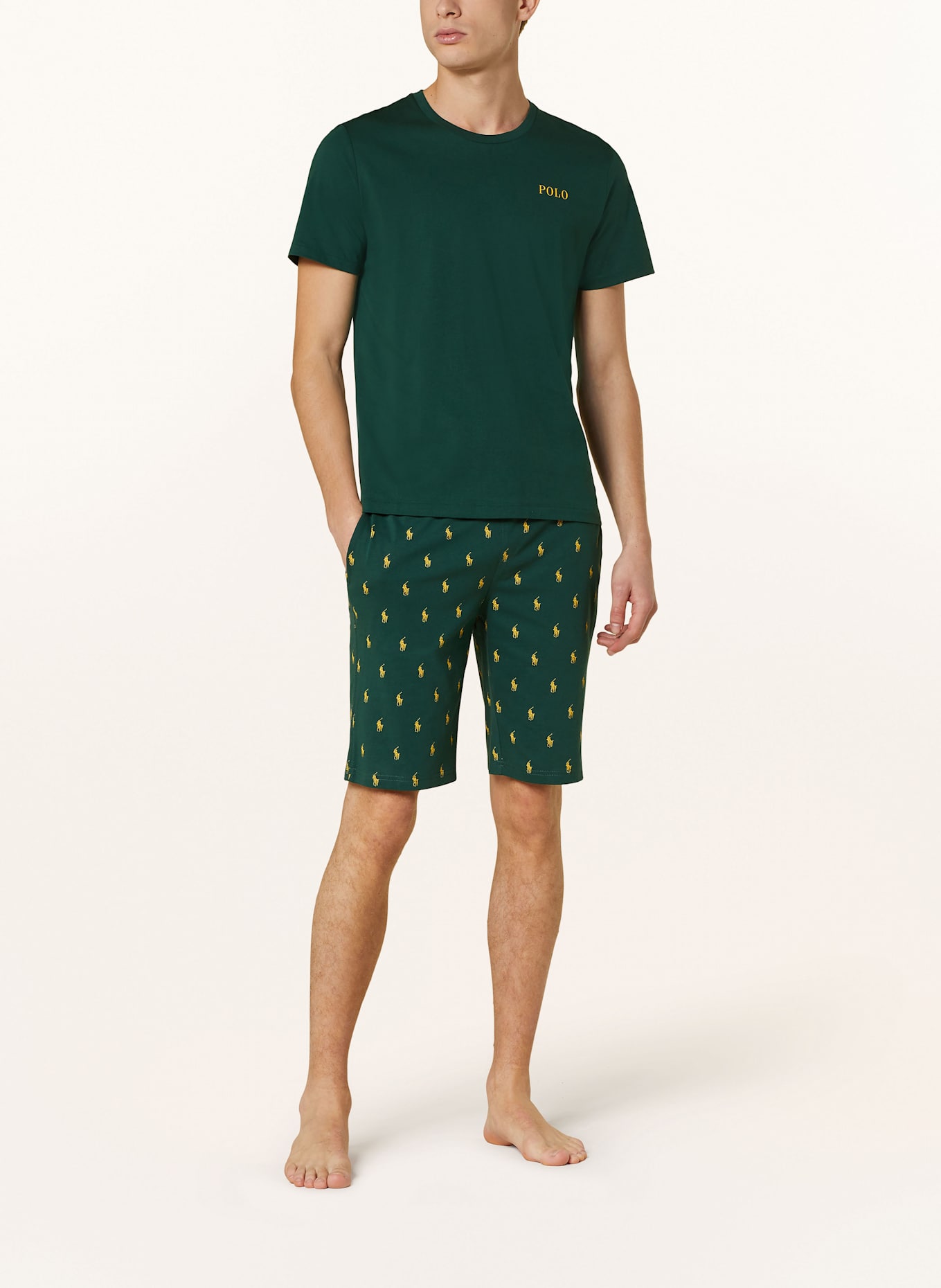 POLO RALPH LAUREN Lounge-Shorts, Farbe: GRÜN (Bild 2)