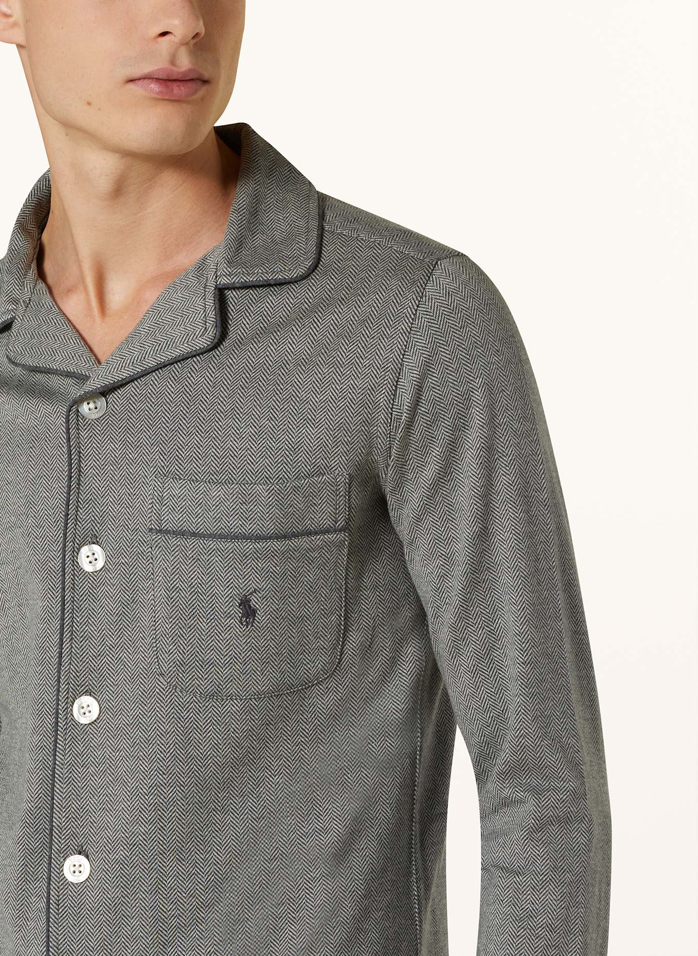 POLO RALPH LAUREN Pajamas with gift box in gray white