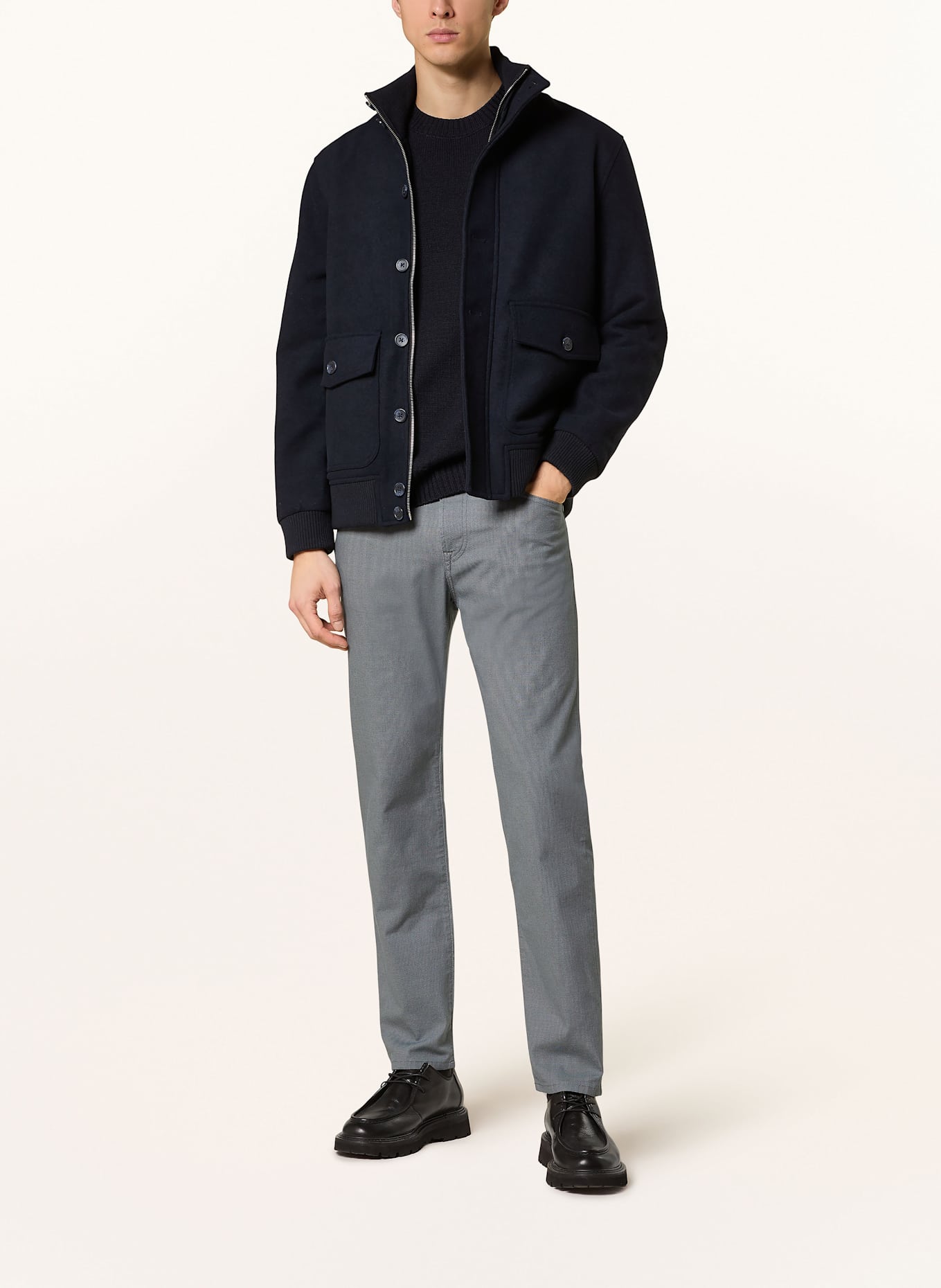 BOSS Hose RE.MAINE Regular Fit: DUNKELBLAU