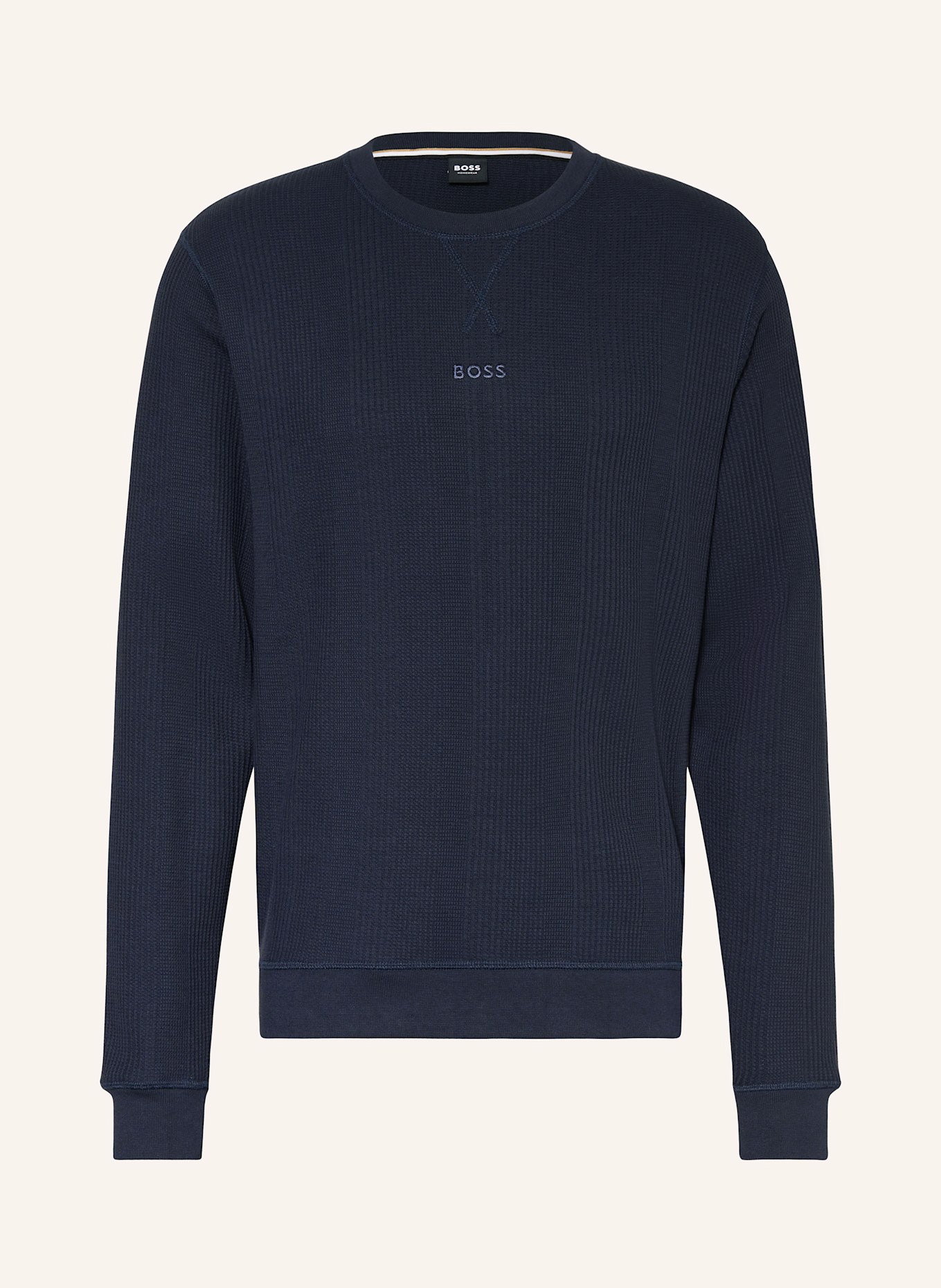 BOSS Lounge-Sweatshirt STRUCTURE: DUNKELBLAU