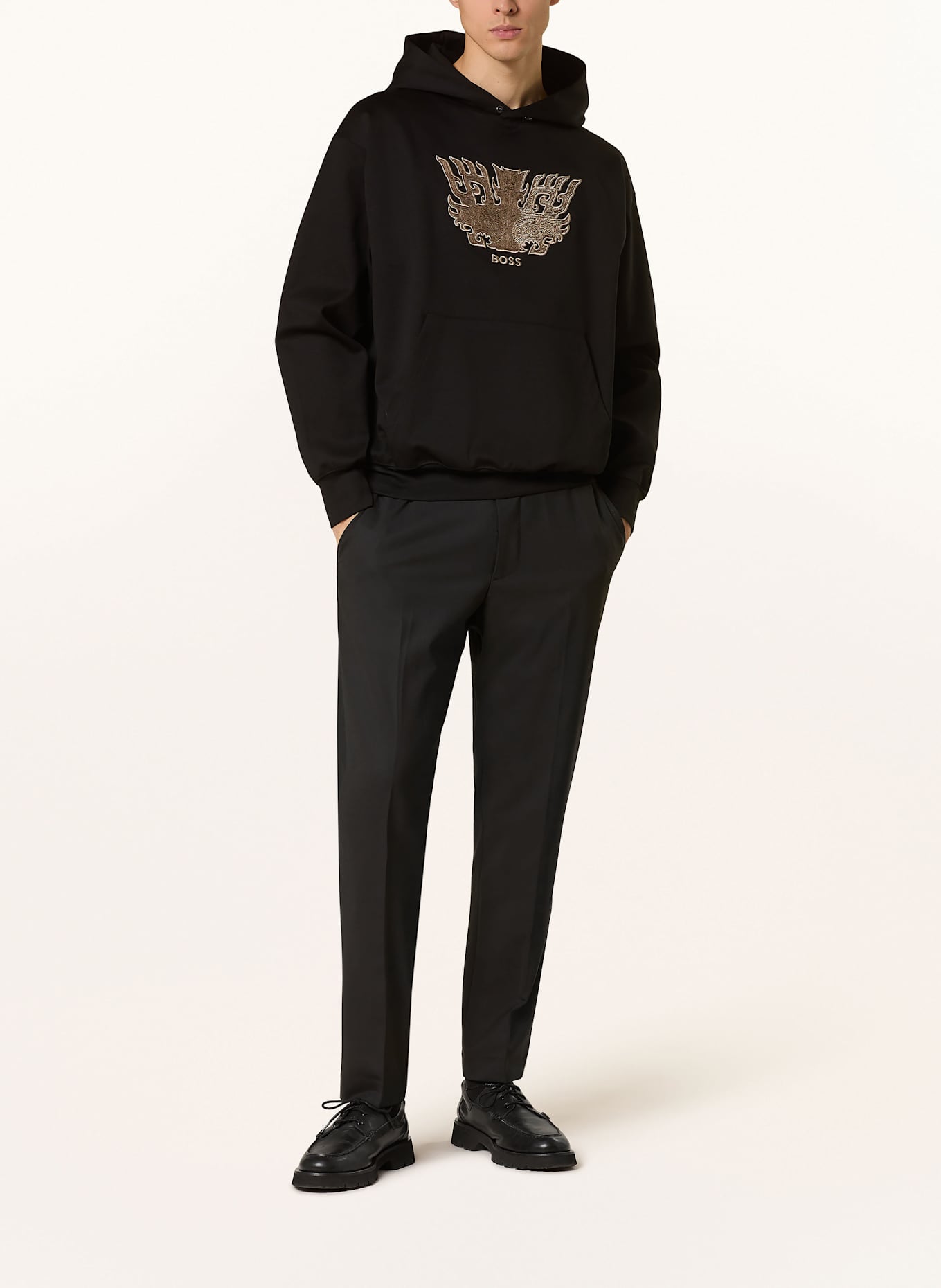 BOSS hoodie Paris SULLIVAN: SCHWARZ/ BRAUN