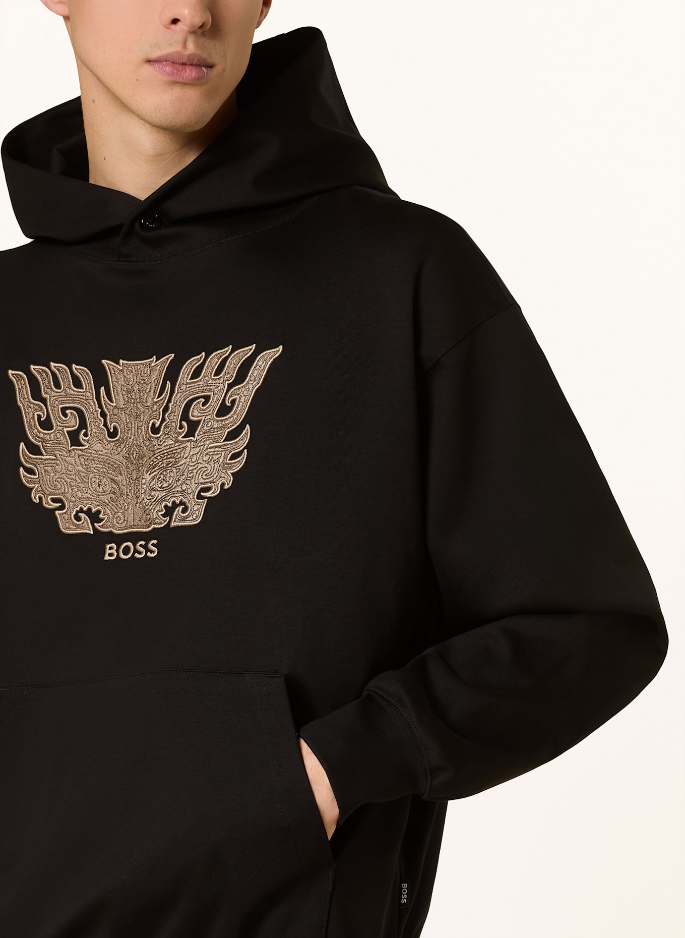 BOSS hoodie Paris SULLIVAN: SCHWARZ/ BRAUN