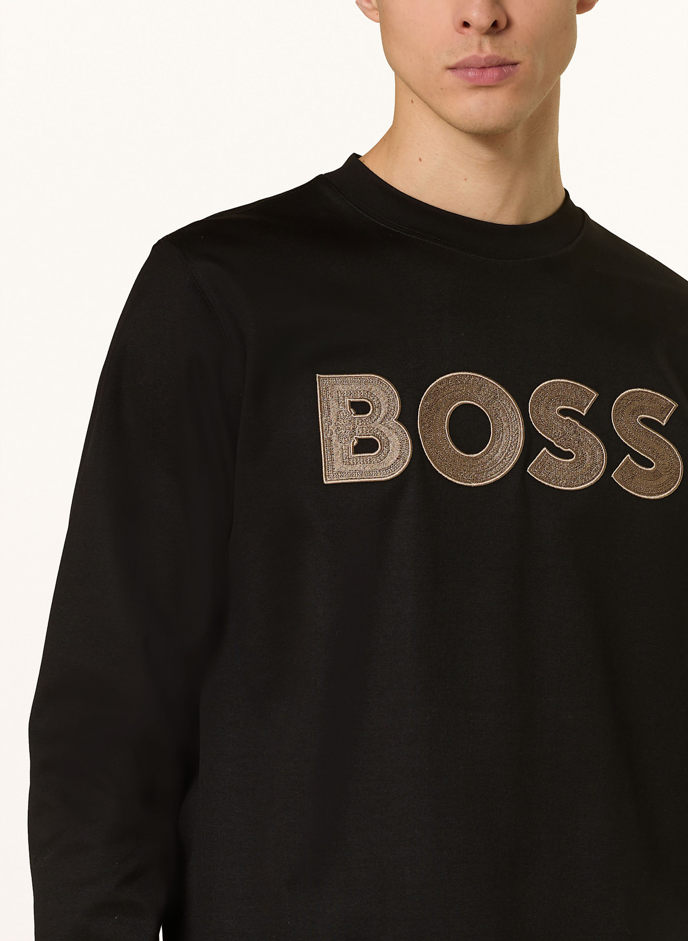 BOSS Sweatshirt SHARPE: BLACK/ BROWN