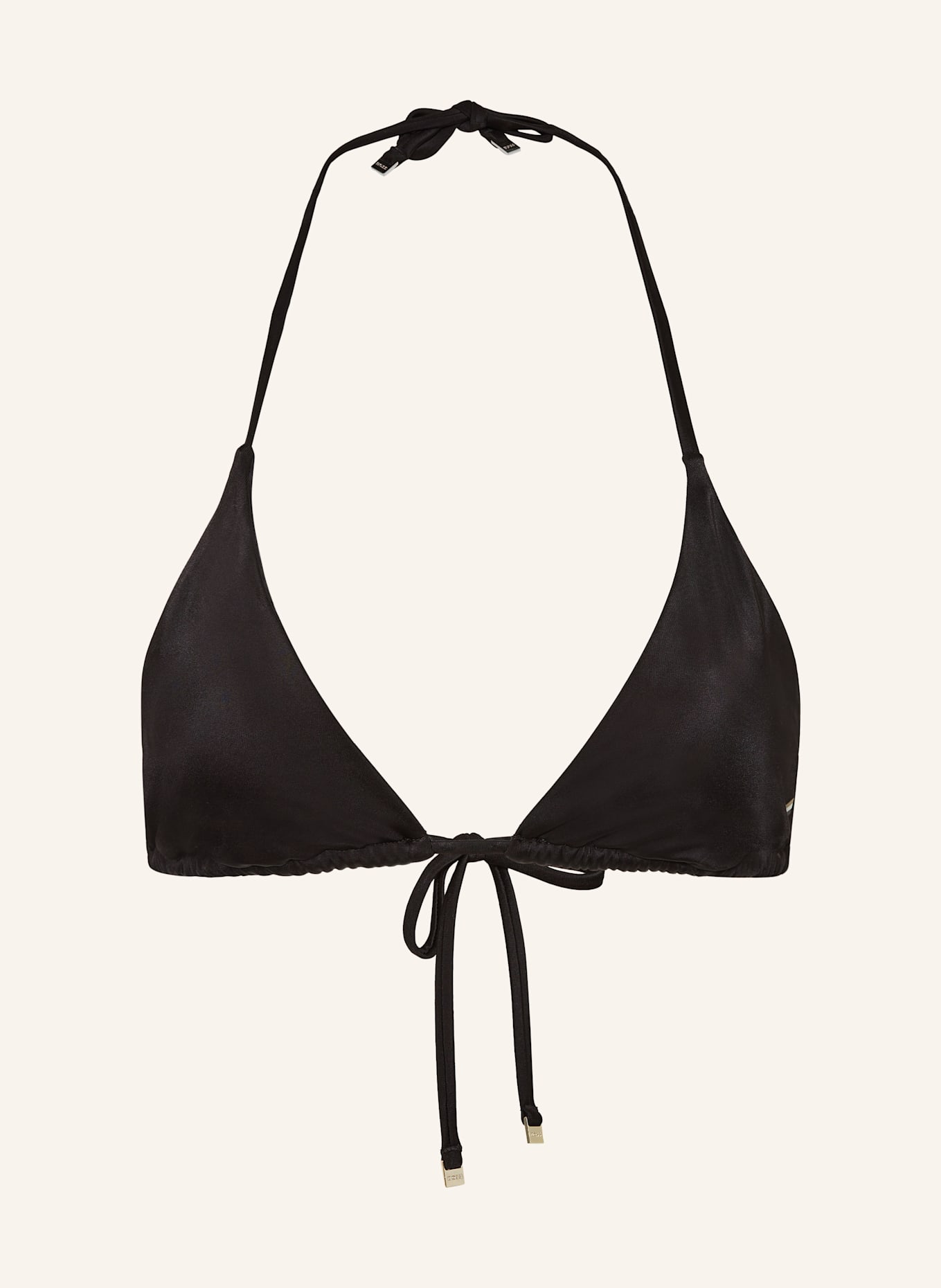 BOSS Triangel-Bikini-Top: SCHWARZ