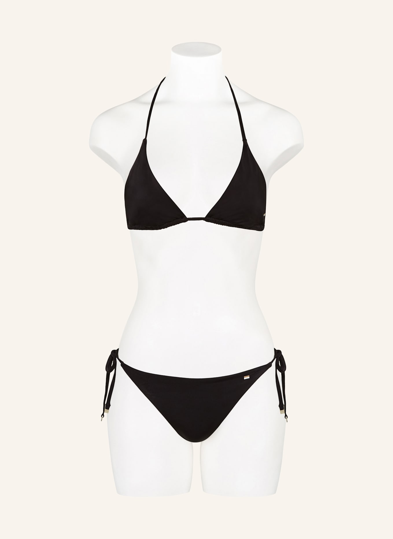 BOSS Triangel-Bikini-Top: SCHWARZ