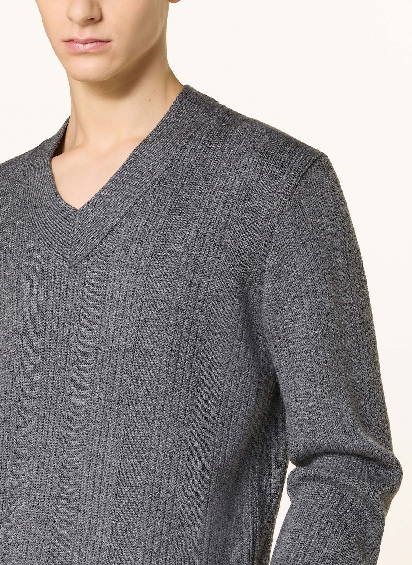 BOSS Pullover BIRVO: GRAU