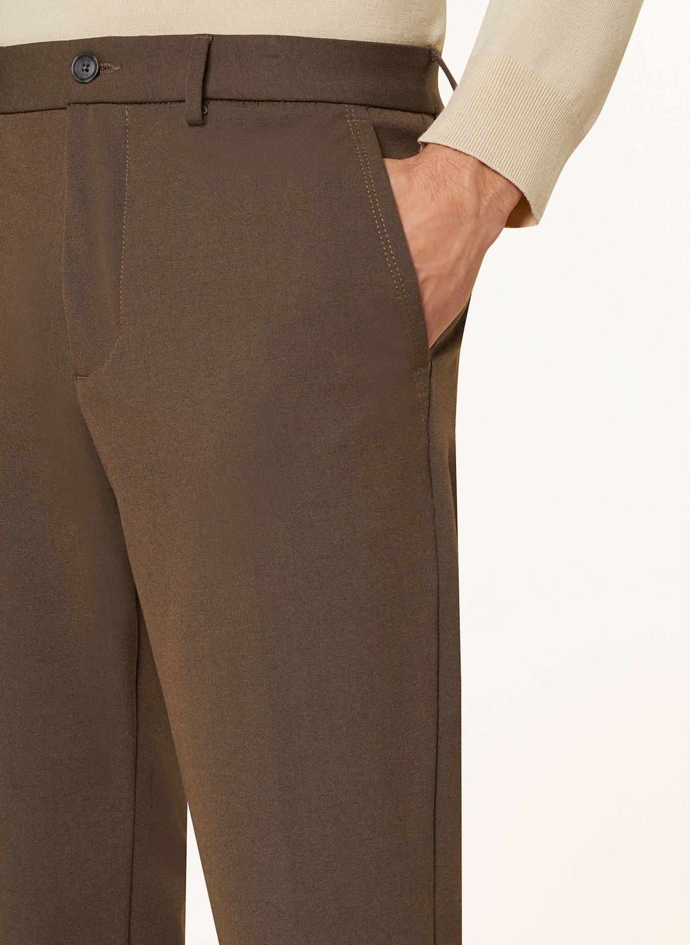 BOSS Chinosy KAITON slim fit: KHAKI