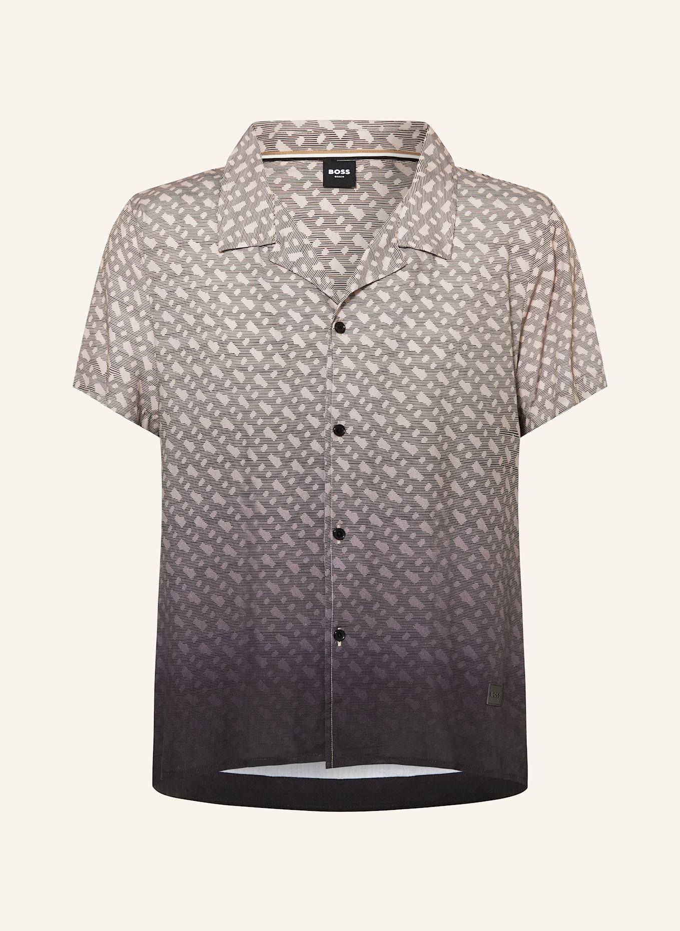 BOSS Resorthemd VALE Comfort Fit: BEIGE / TAUPE / SCHWARZ