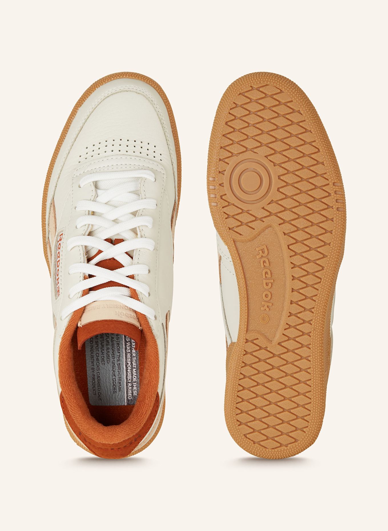 Reebok Sneakers CLUB C REVENGE VINTAGE in cream dark orange