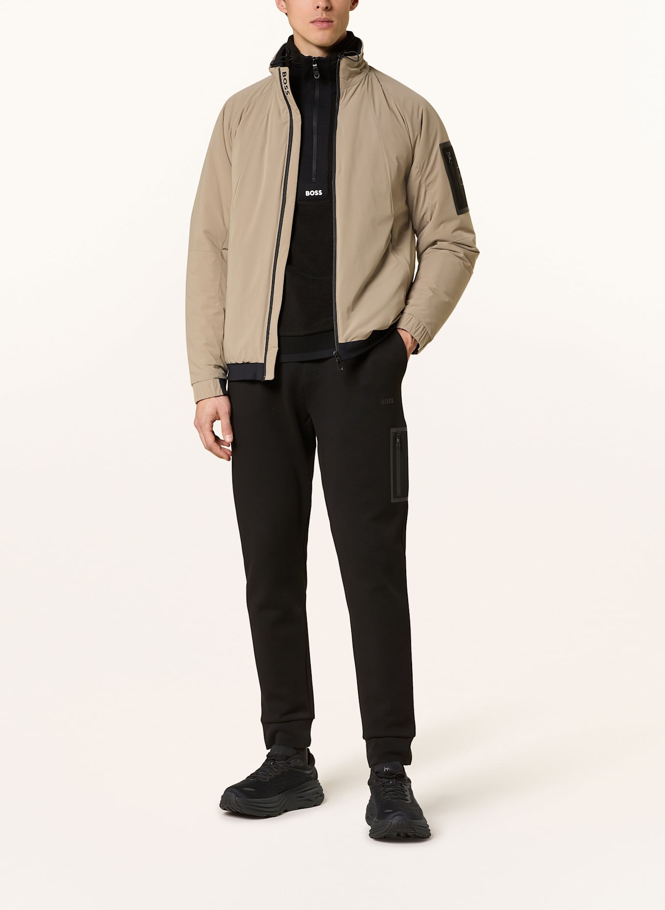BOSS Bomber jacket GOBI: LIGHT BROWN