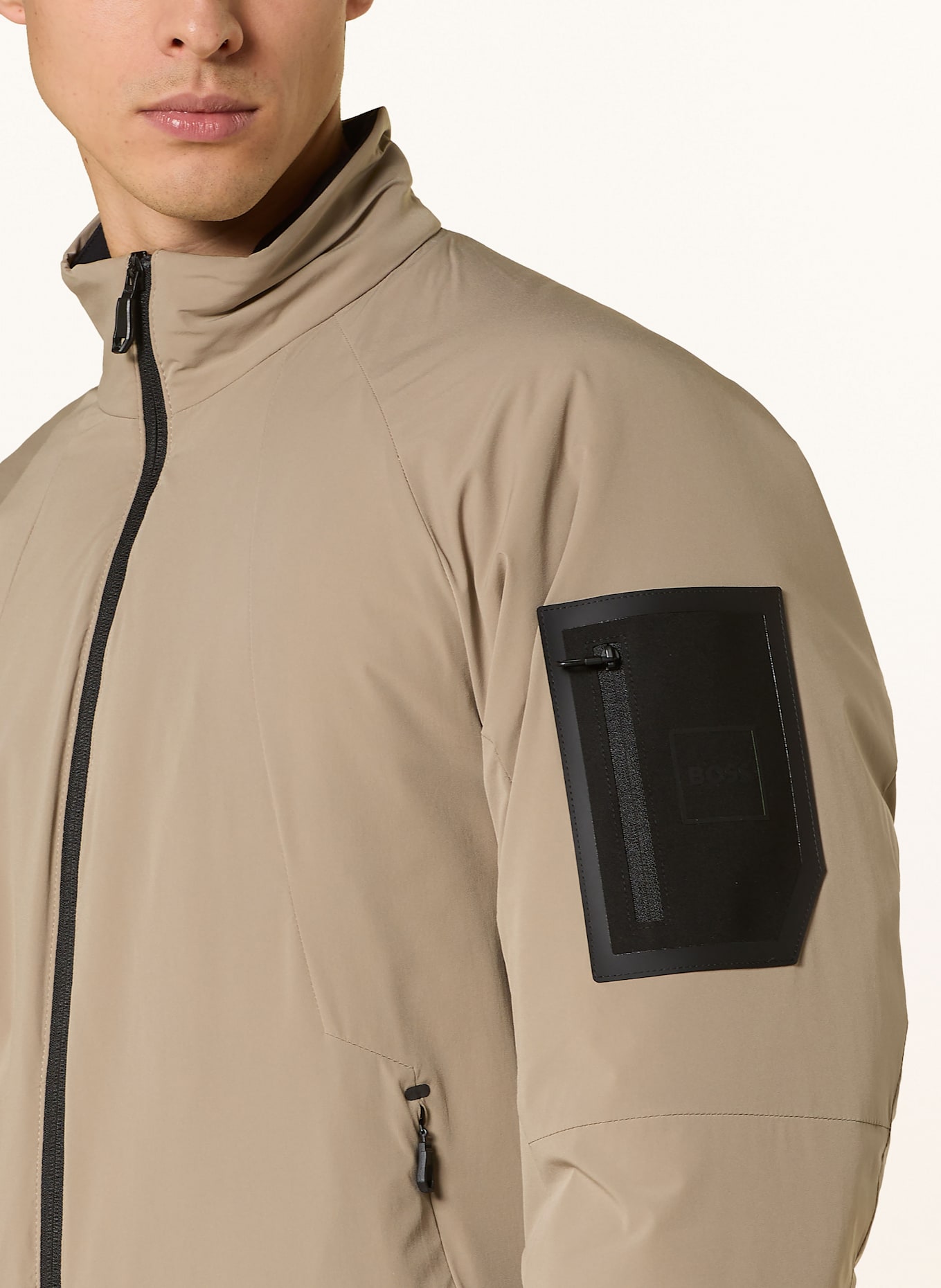 BOSS Bomber jacket GOBI: LIGHT BROWN