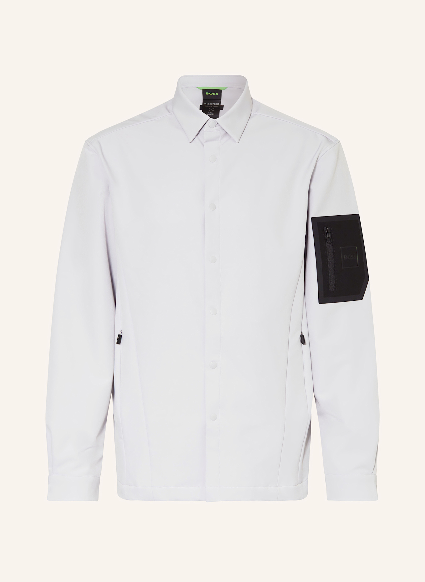 BOSS Overshirt EXPEDIT, Color: LIGHT GRAY (Image 1)
