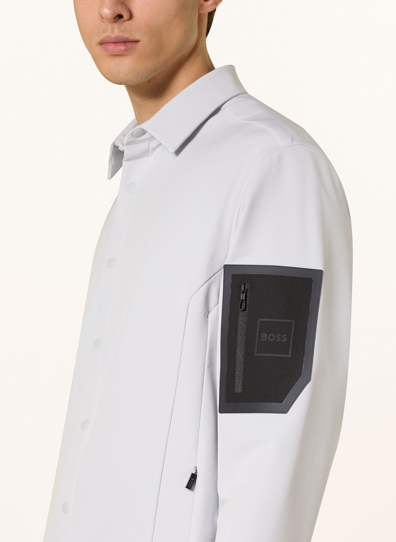 BOSS Overshirt EXPEDIT, Color: LIGHT GRAY (Image 4)
