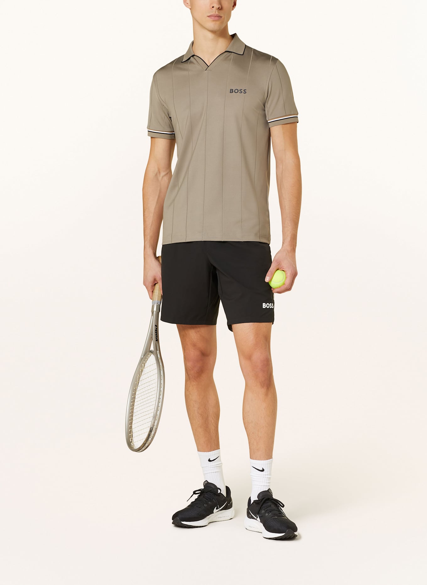 BOSS Performance polo shirt PALLE: KHAKI
