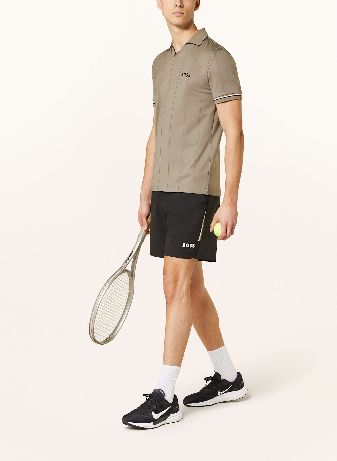 BOSS Performance polo shirt PALLE: KHAKI